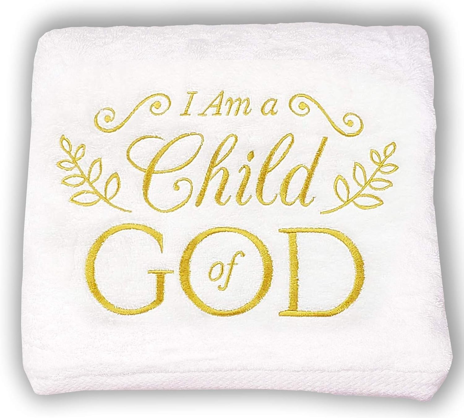 I Am A Child of God Soft White Bath Towel