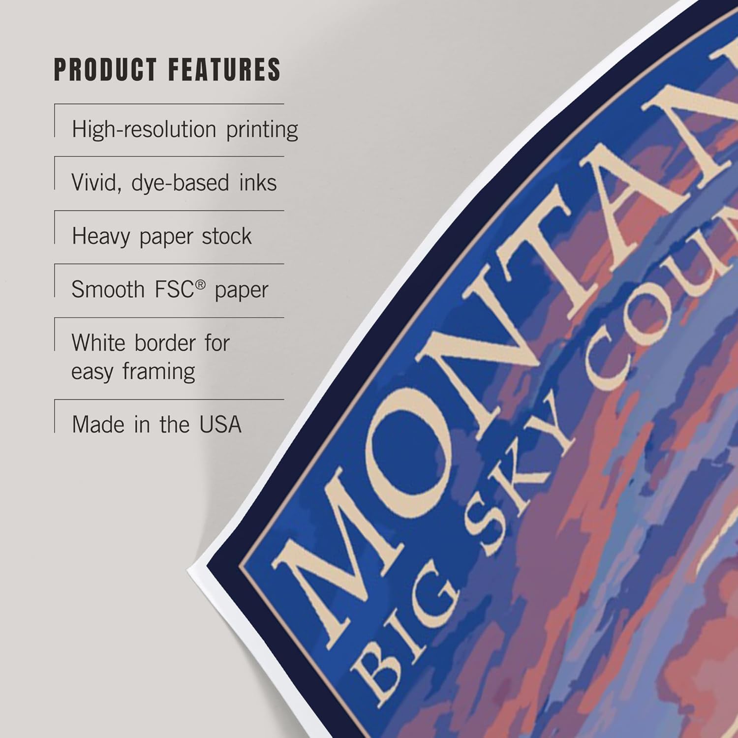 Lantern Press 8x12 Art Print Montana Big Sky Country Bear and Cub