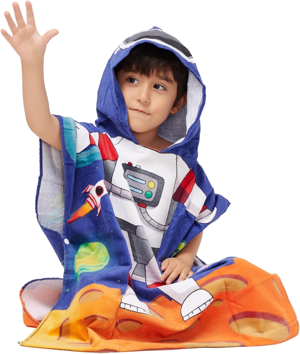 100 Cotton Hooded Towel for Toddlers 2-6 Years 1