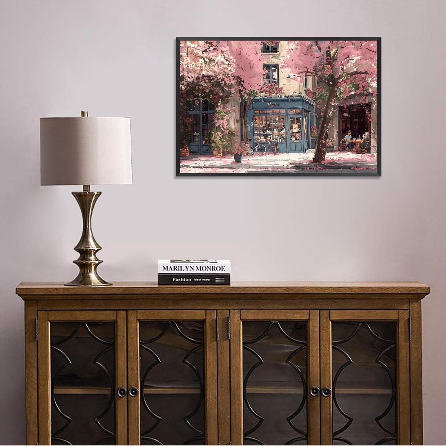 French Country Cherry Blossom Poster 24x36in Framed Decor
