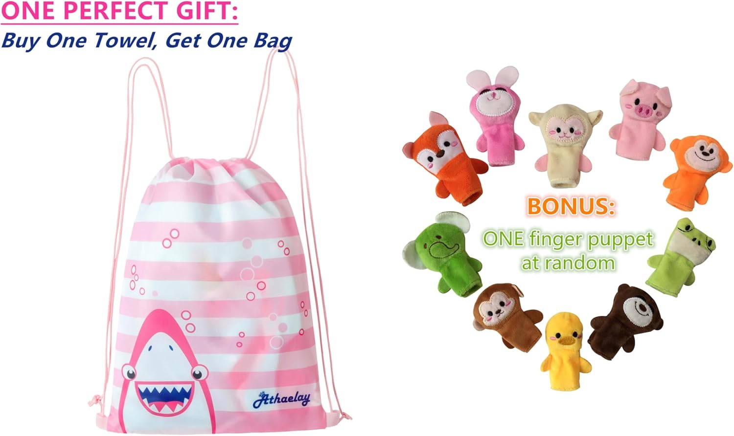 Athaelay Hooded Bath Towel for Kids 0-4 Years