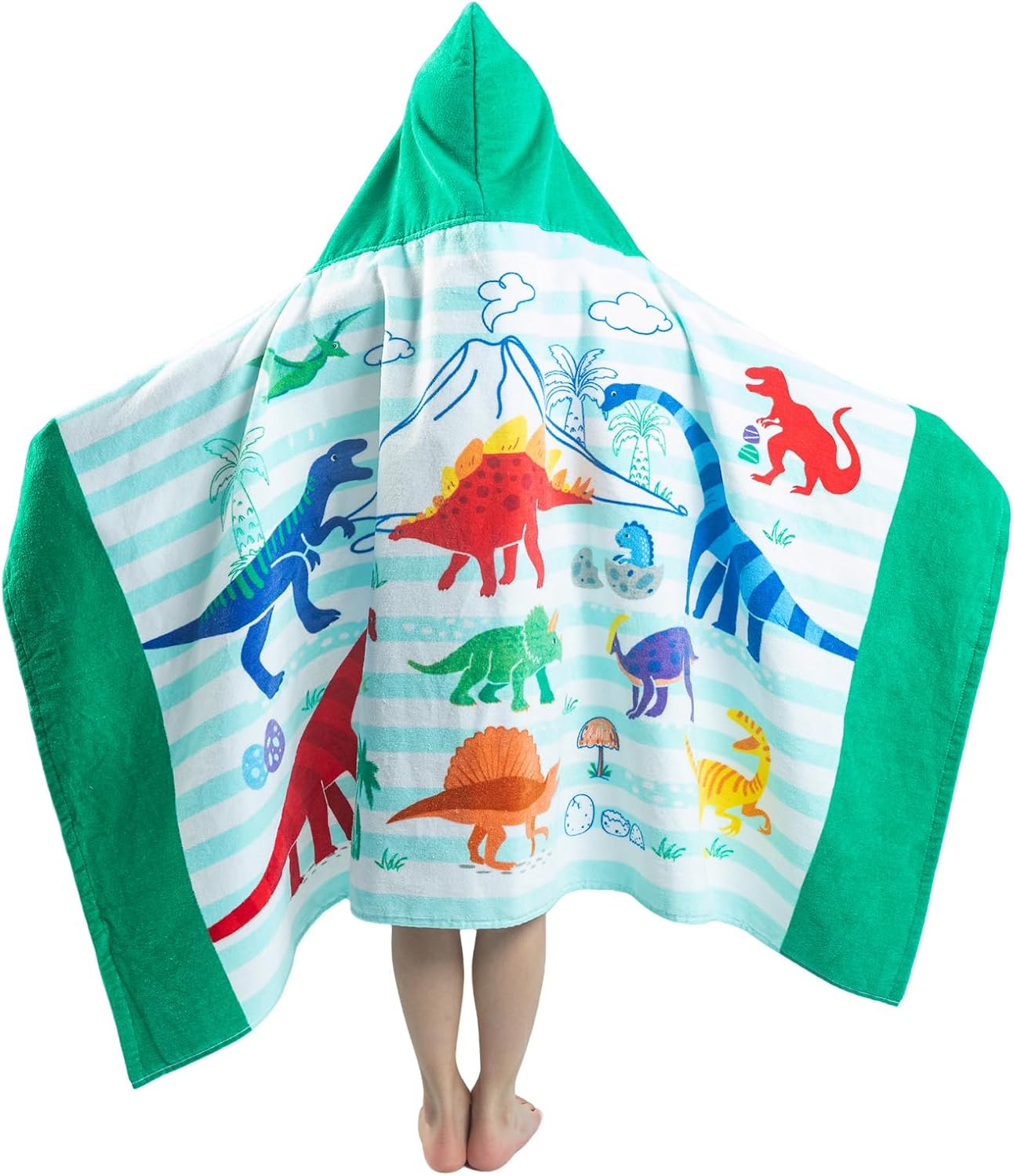 100 Cotton Dinosaur Hooded Towel for Kids