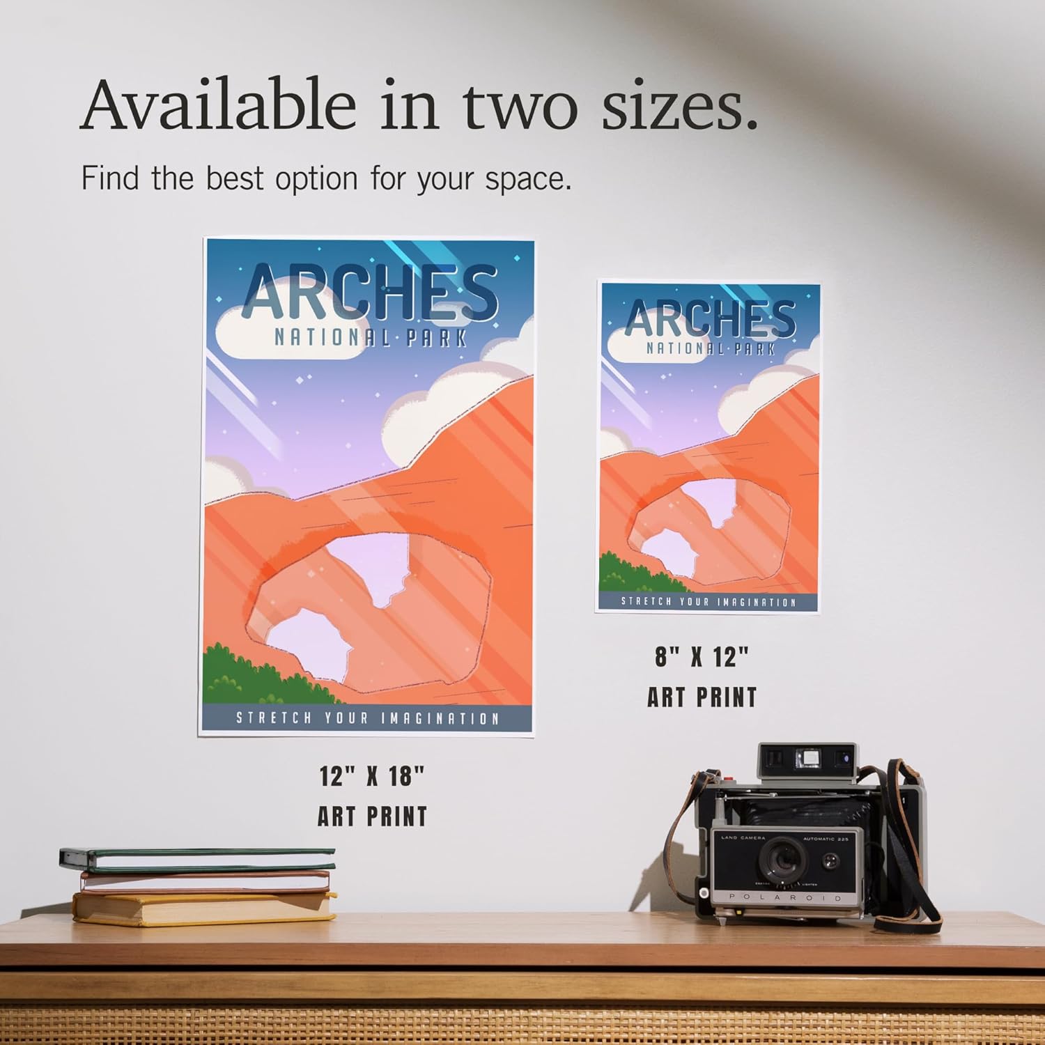 Lantern Press 8x12 Art Print Double Arch Arches National Park Utah Pop Sky
