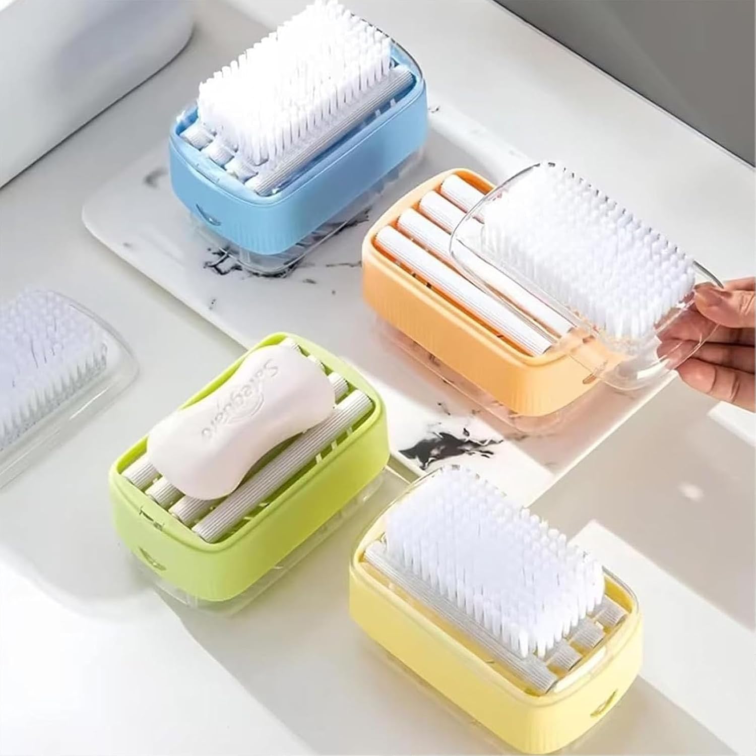 Foaming Soap Box with Roller and Sponge Holder