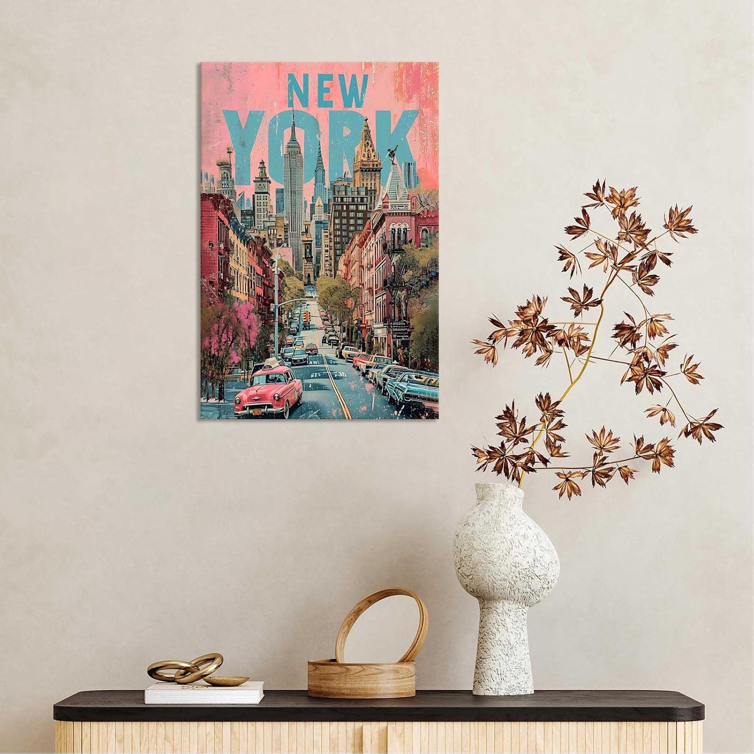 Venice Vintage Travel Poster 12x16in Framed