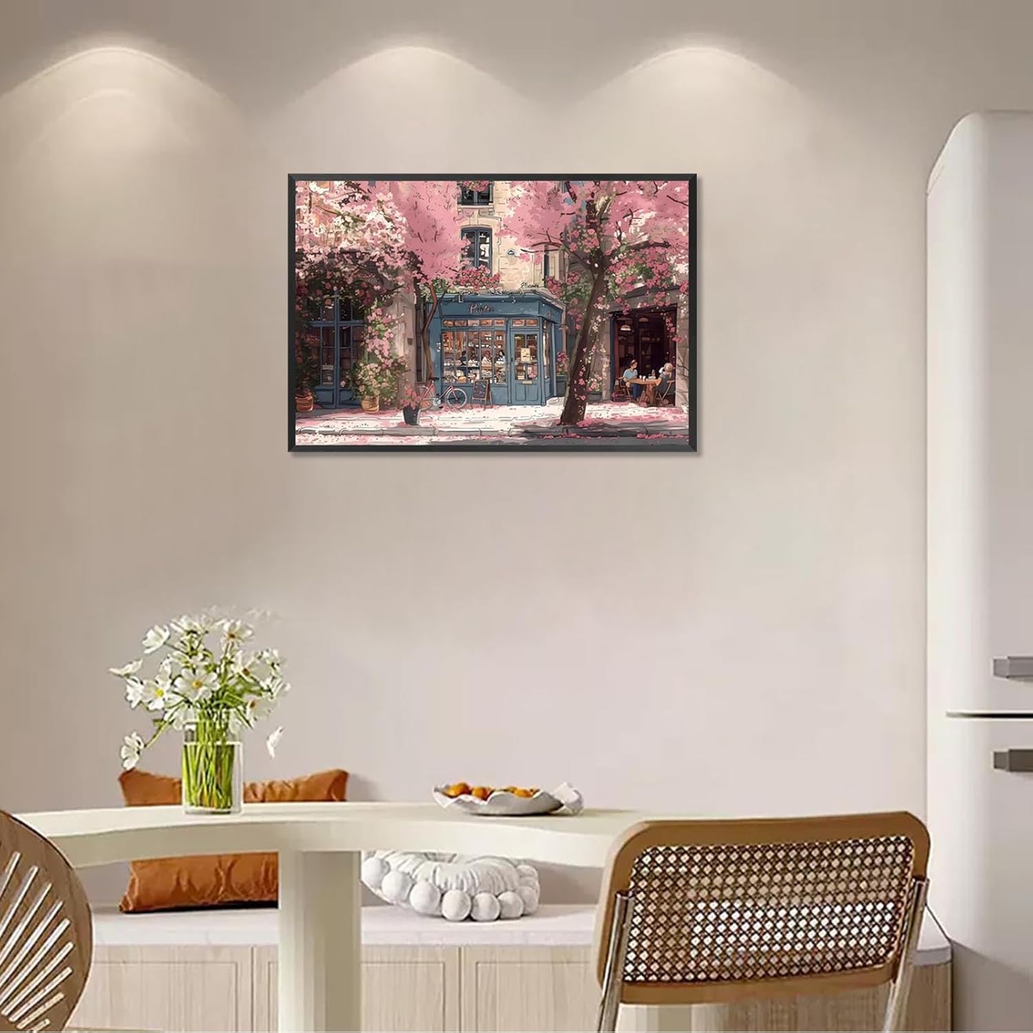 French Country Cherry Blossom Poster 24x36in Framed Decor