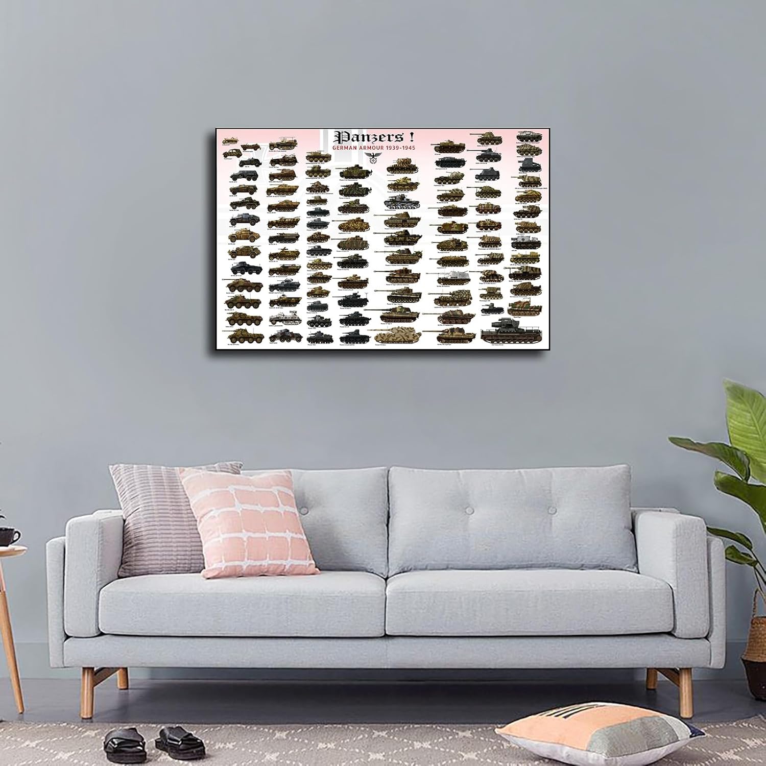 German Tanks Panzers HD Canvas Poster Art 12x18inch