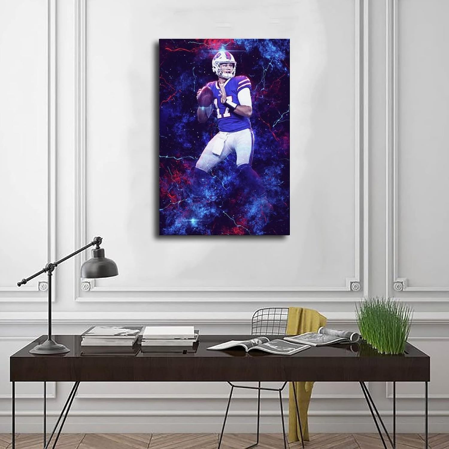 SHISHEN Josh Allen Football Art Poster 12x18 Inch