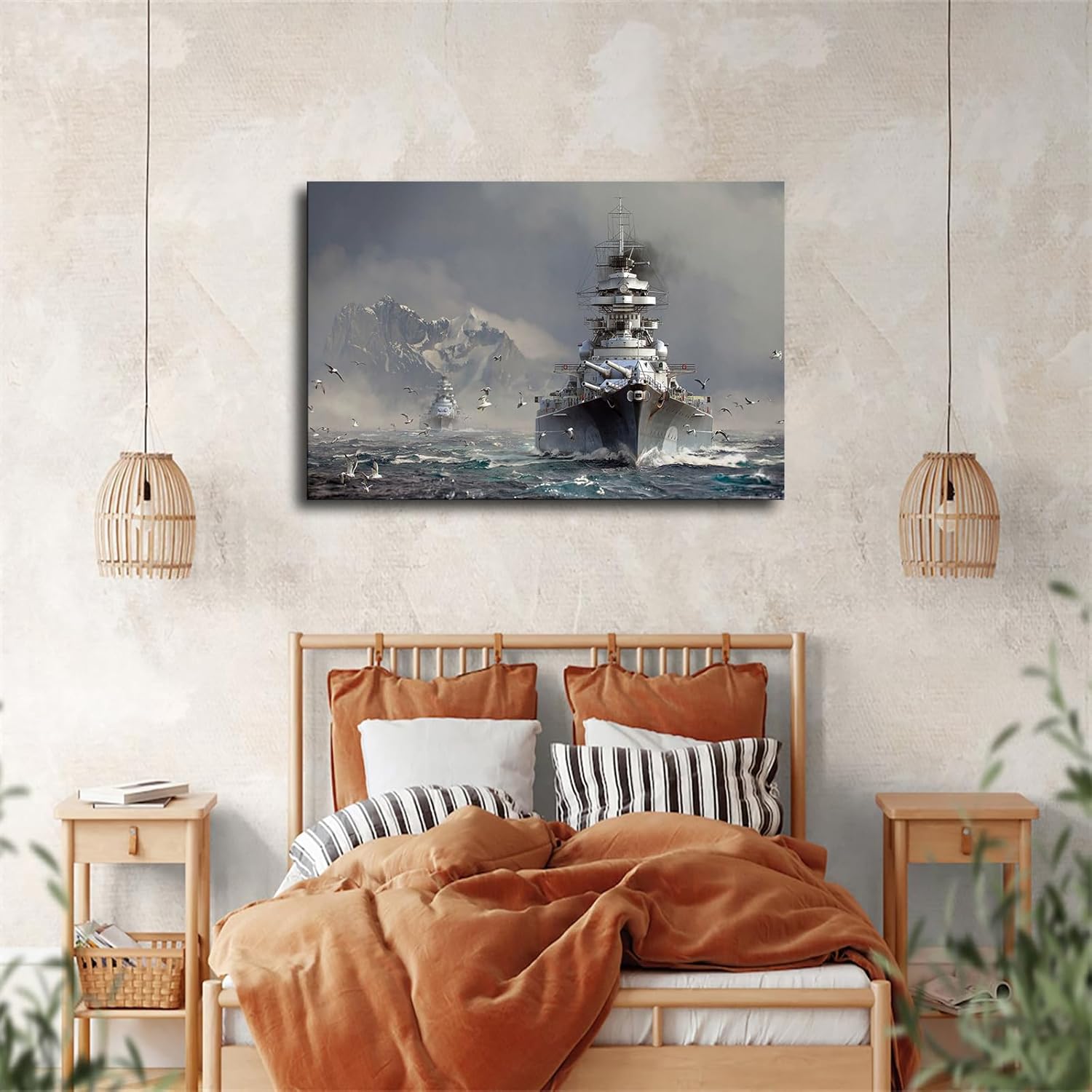 Bismarck Battleship Canvas Wall Art Poster Print