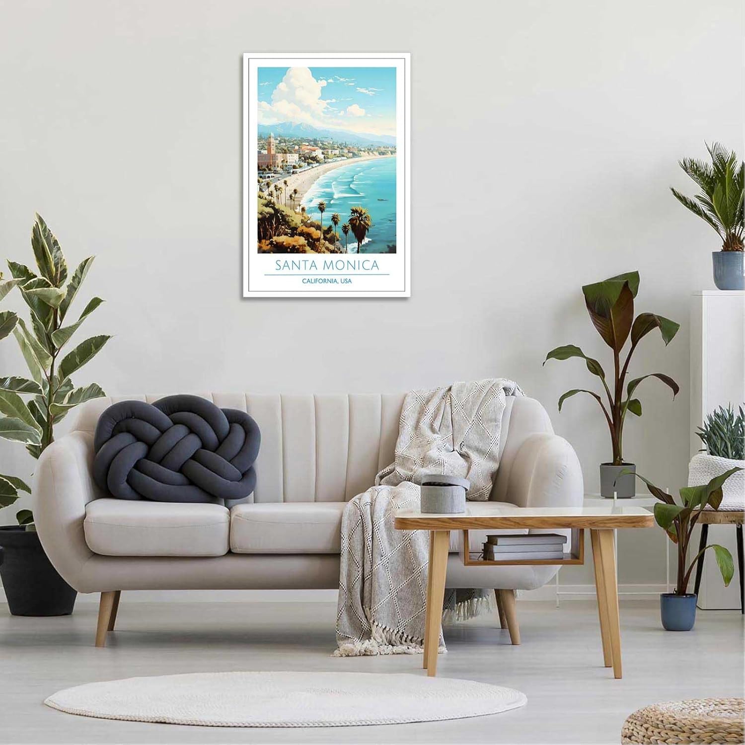 Santa Monica Coast Poster 24x36in Unframed