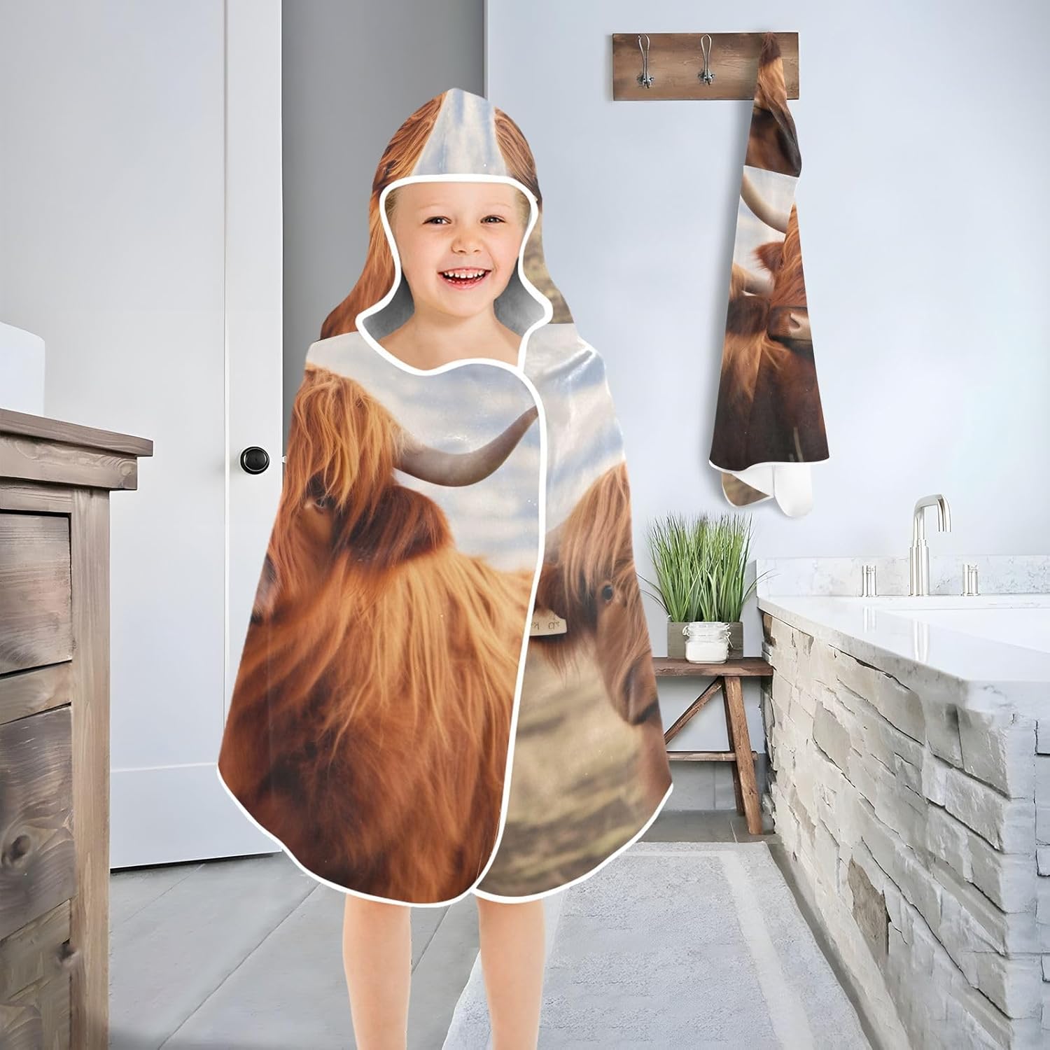 Kigai Hooded Towel for Kids - Soft and Absorbent