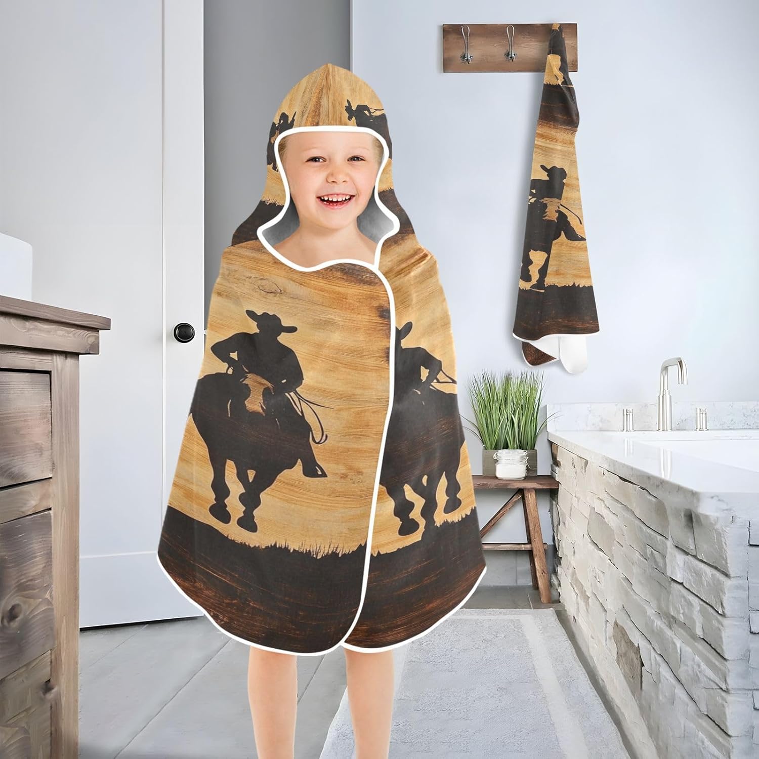 Kigai Kids Hooded Bath Towel Soft and Absorbent