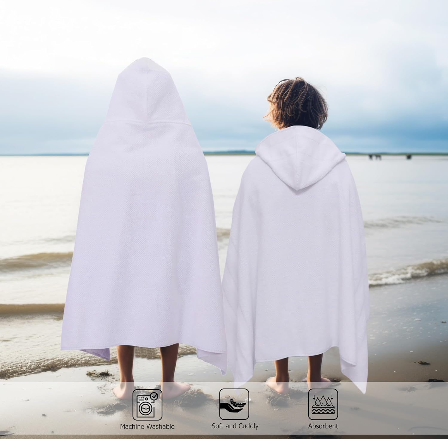 Original Kids Hooded Bath Towel Wrap - 30x52 Inches