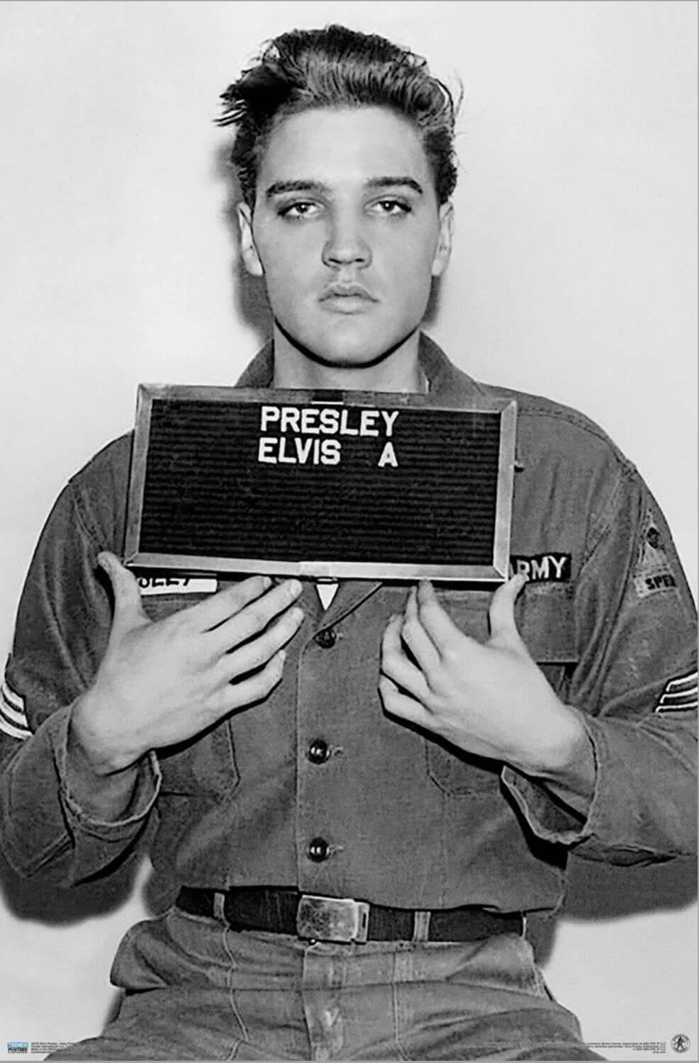 Trends International Elvis Presley Army Enlisting Wall Poster
