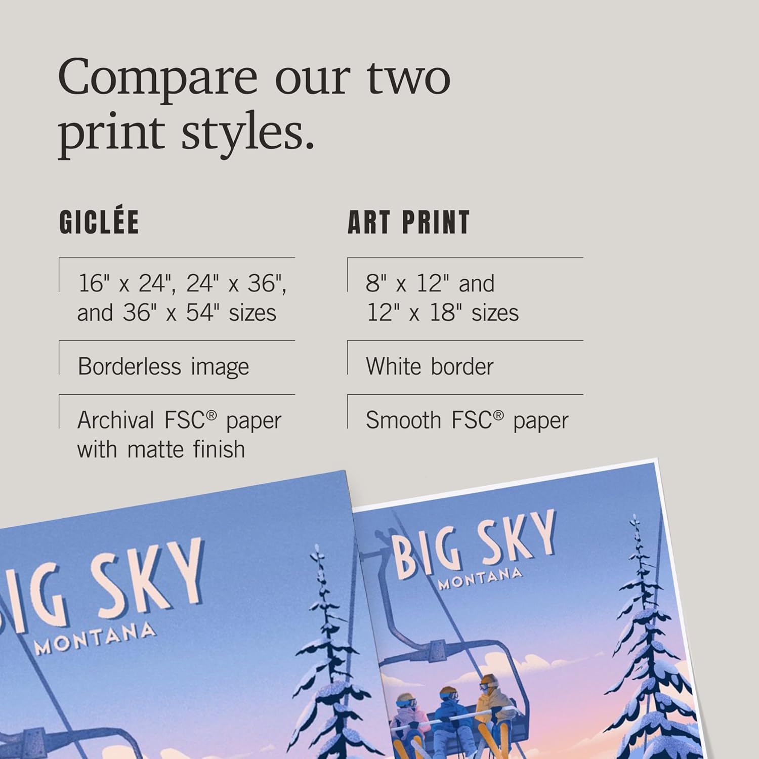 Lantern Press 24x36 Inch Giclee Print Big Sky Montana