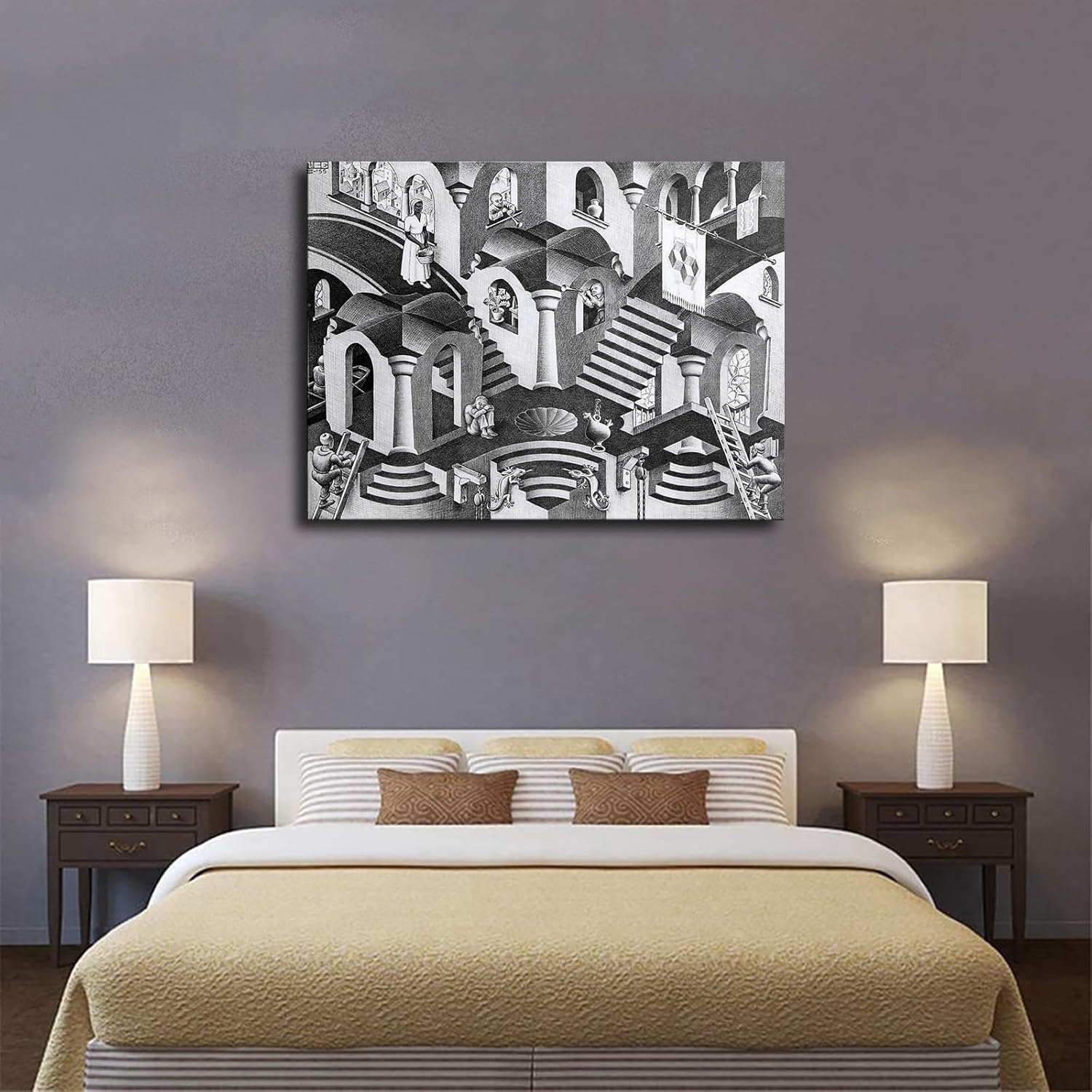 MC Escher Convex Concave HD Wall Art Poster