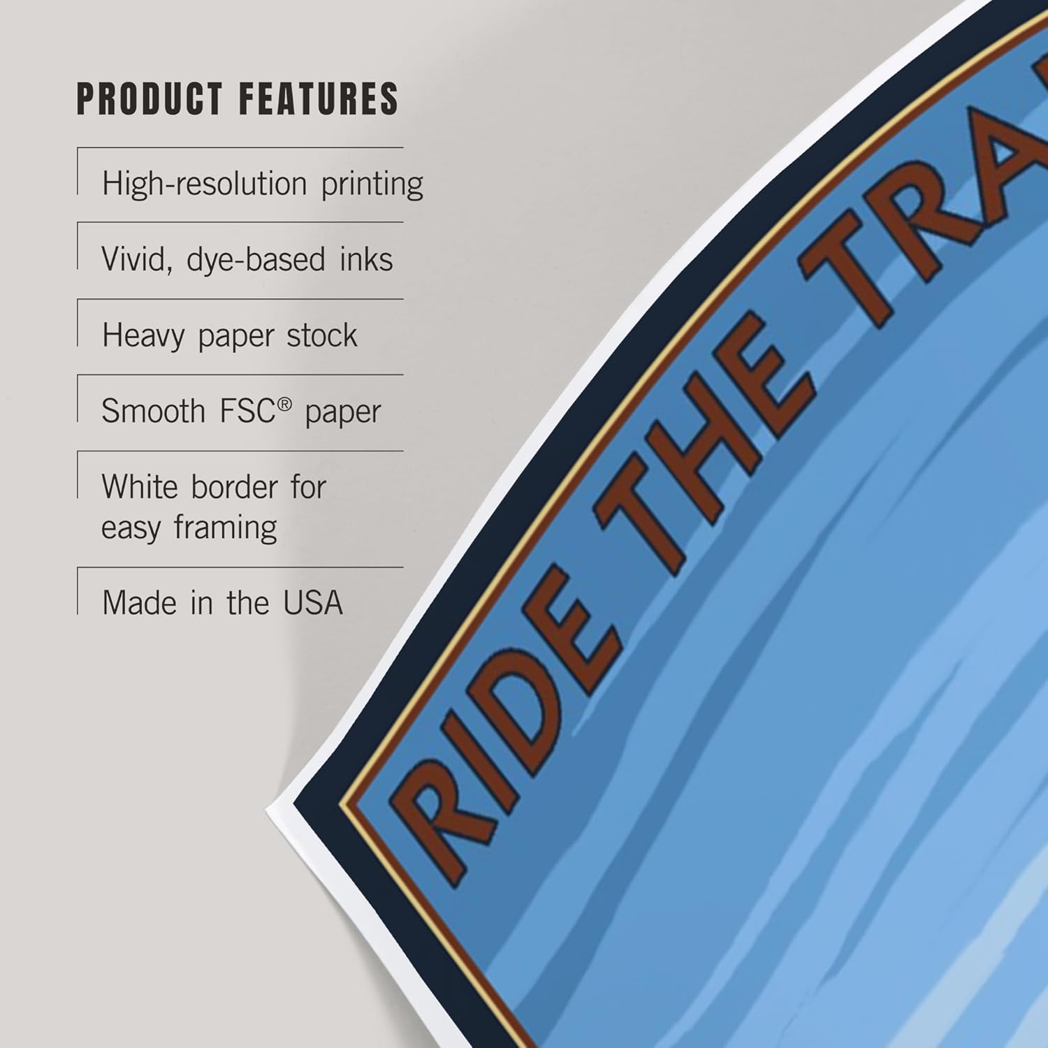 Lantern Press 8x12 Art Print Ride the Trails