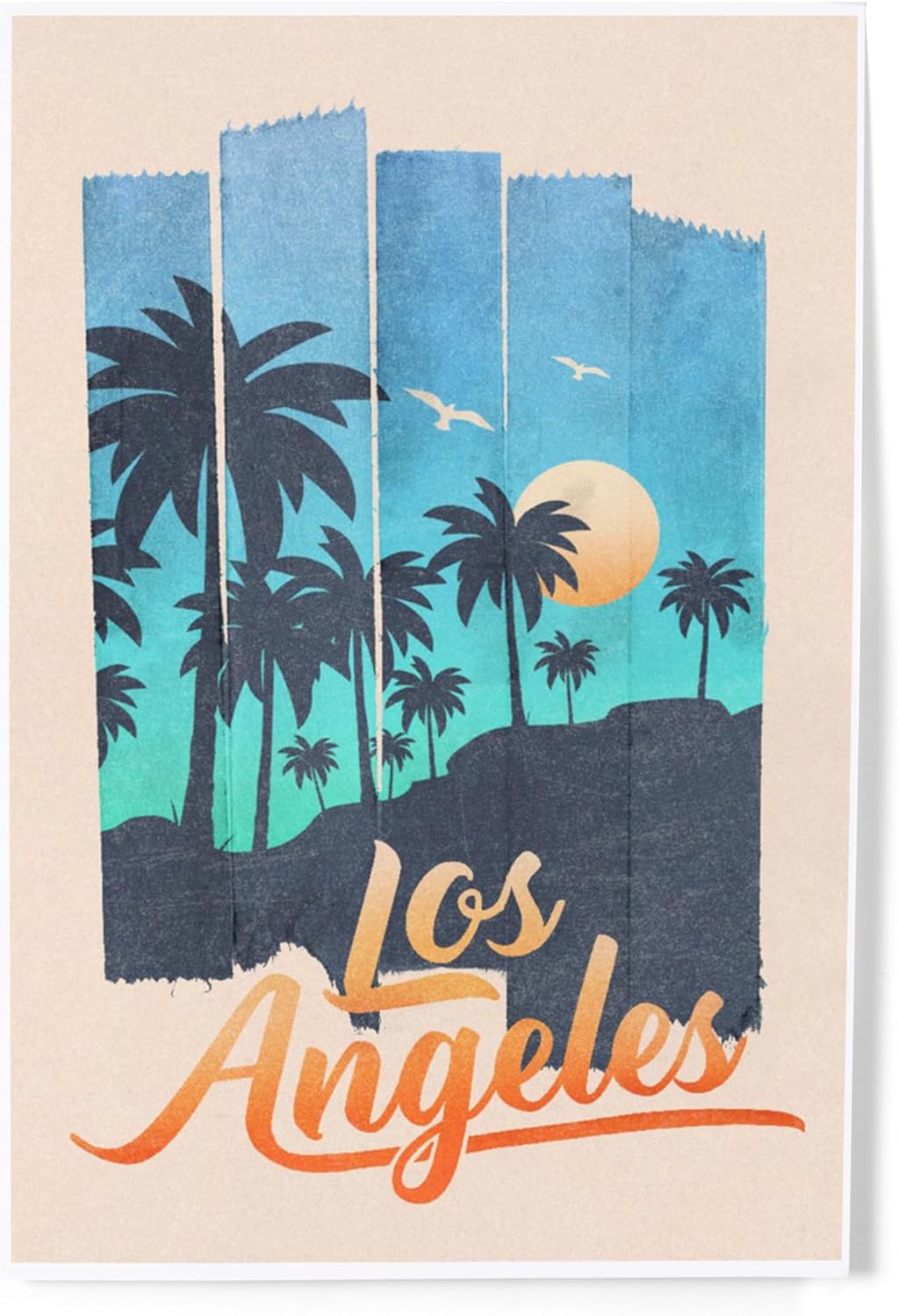 Lantern Press 8x12 Art Print Los Angeles Palm Tree