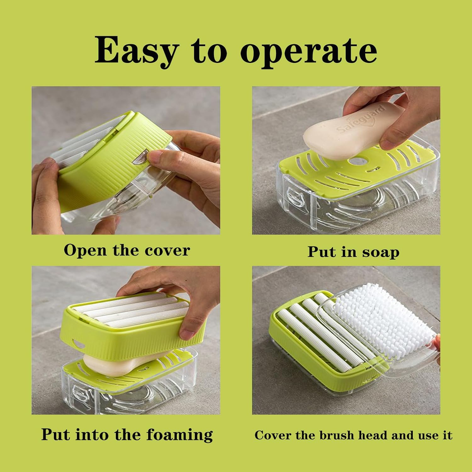 Portable Foaming Soap Dispenser with Storage Tray