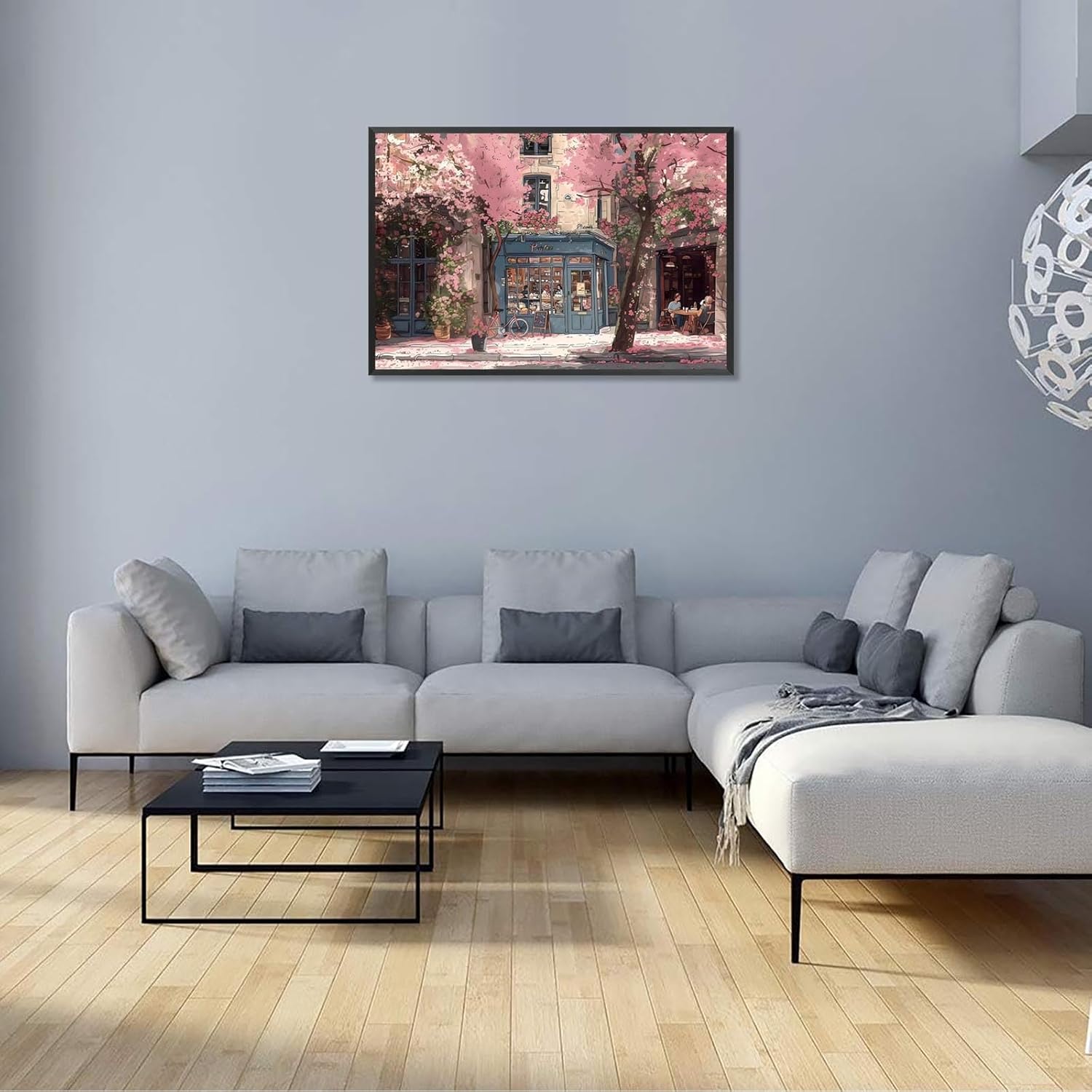 French Country Cherry Blossom Poster 24x36in Framed Decor