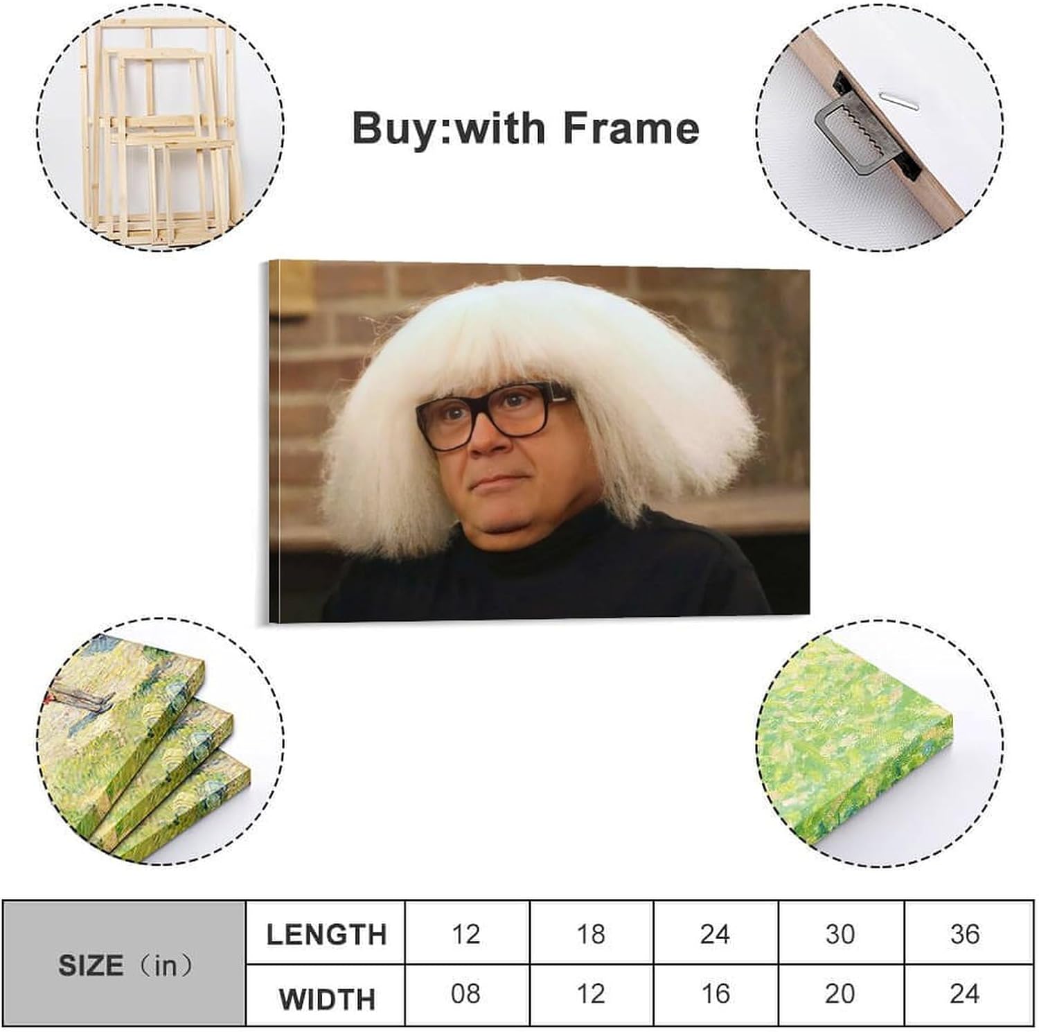 Danny DeVito Classical Pose Wall Art Poster 12x18inch