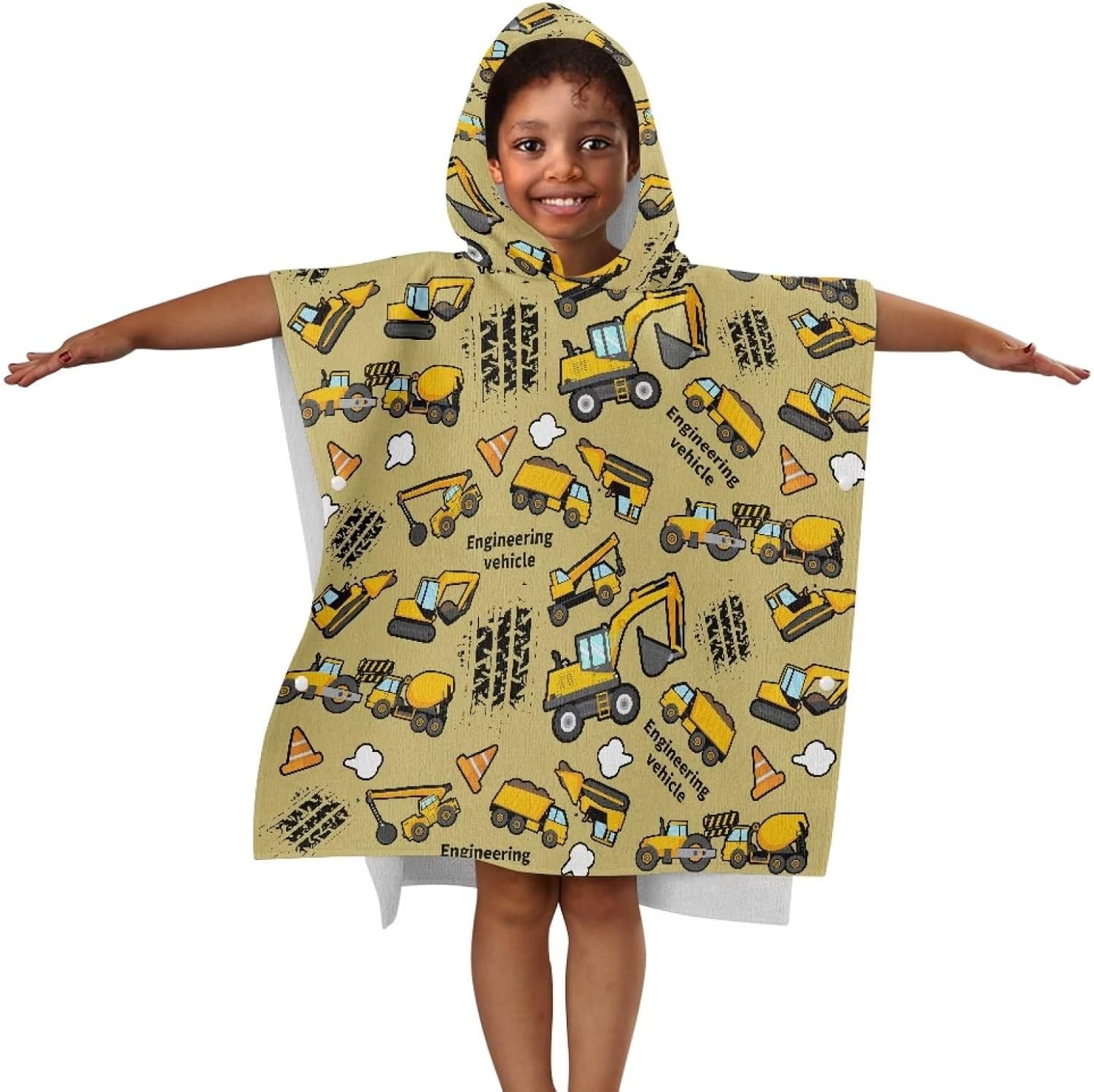Mintulipy Cartoon Car Kids Bath Towel
