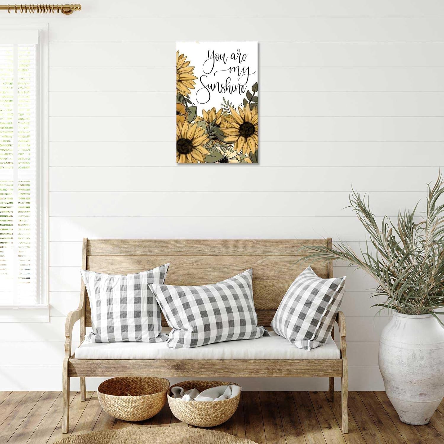 Sunflower Motivational Poster You Are My Sunshine 16x24 Framed Wall Art
