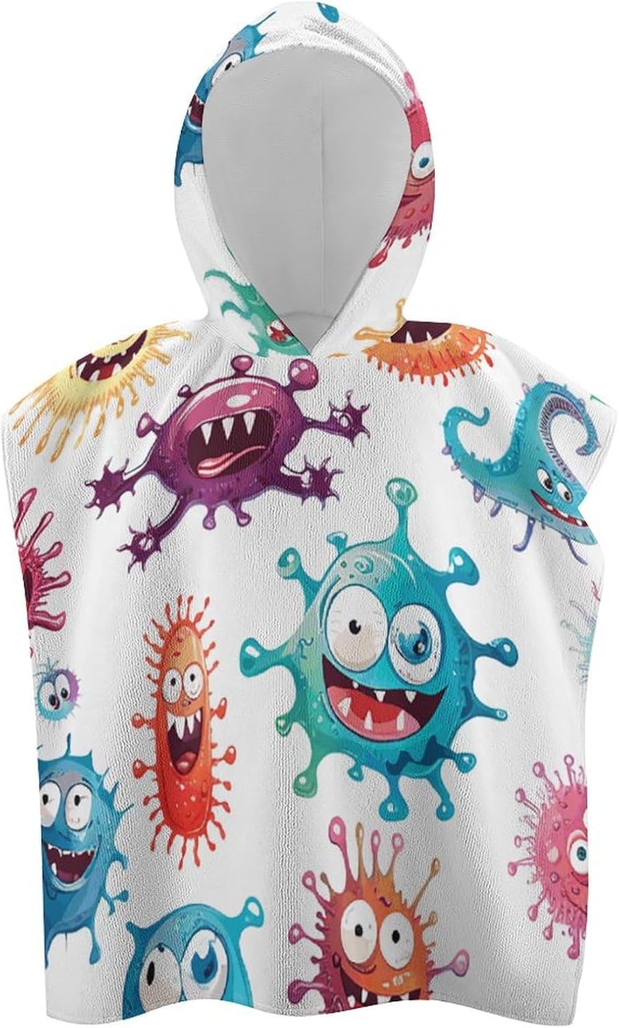 Kids Hooded Bath Towel with Cartoon Design