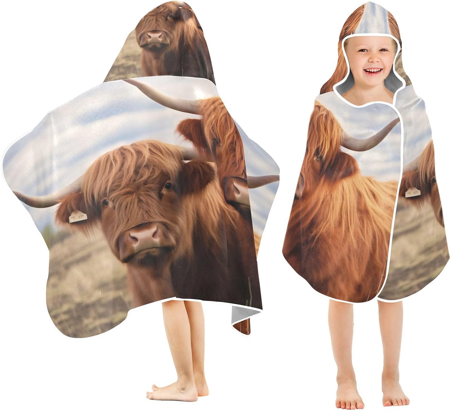 Kigai Hooded Towel for Kids - Soft and Absorbent