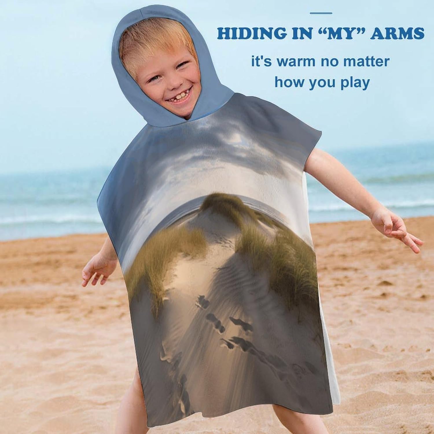 YTDRZ Kids Hooded Beach Towel with Hood