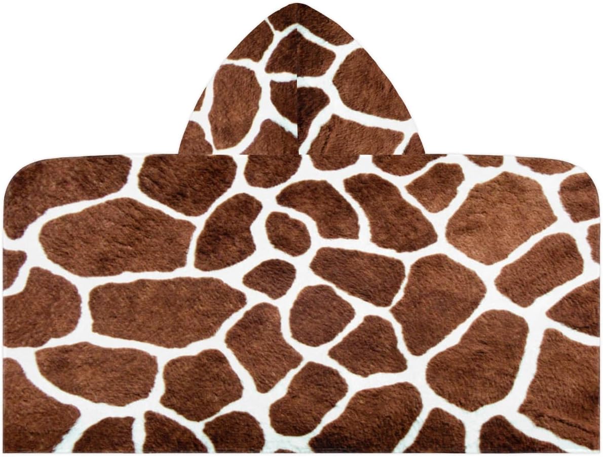 Giraffe Pattern Kids Bath Towel 24x50 Inch