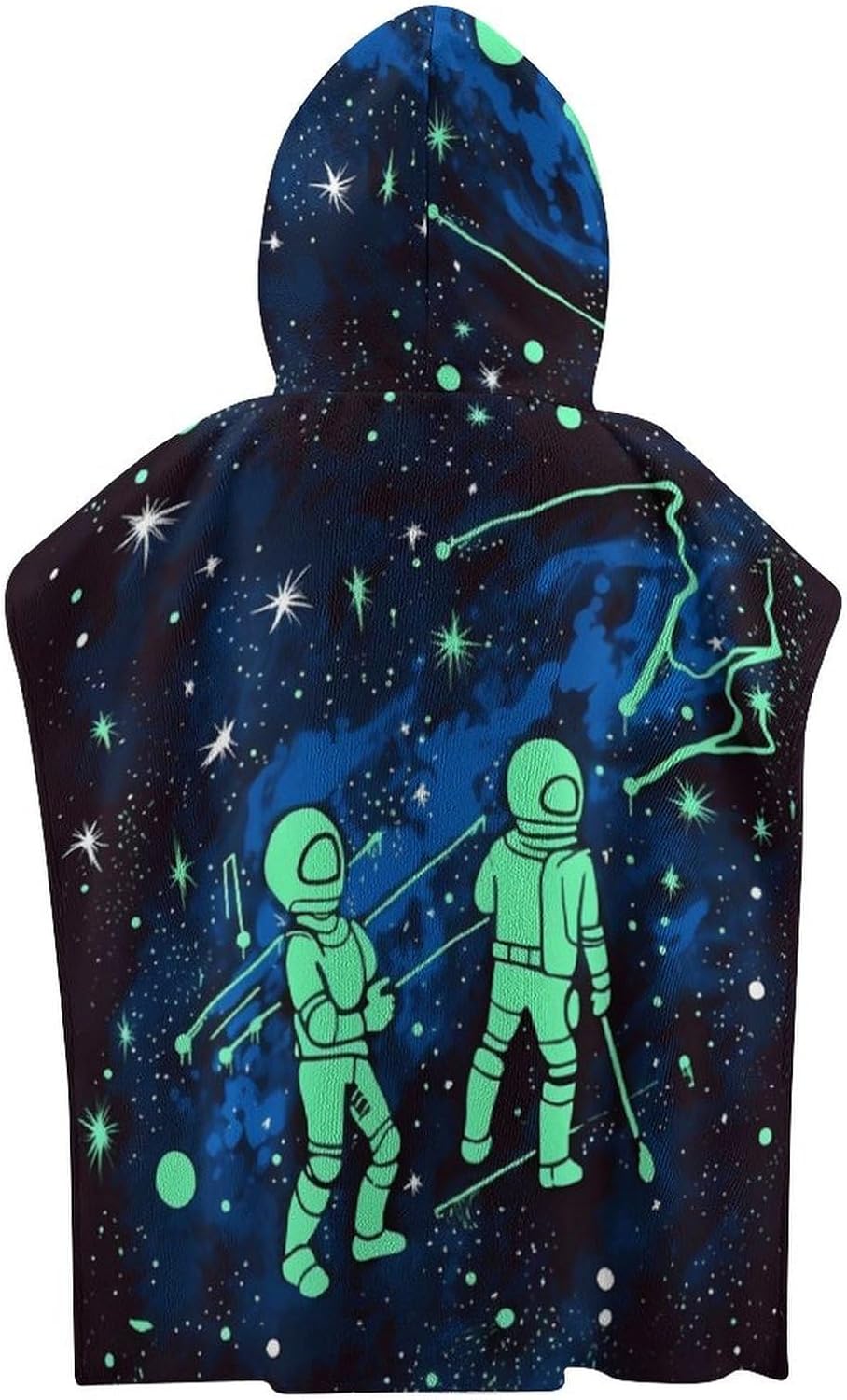 Glow in The Dark Kids Hooded Towel Poncho 1