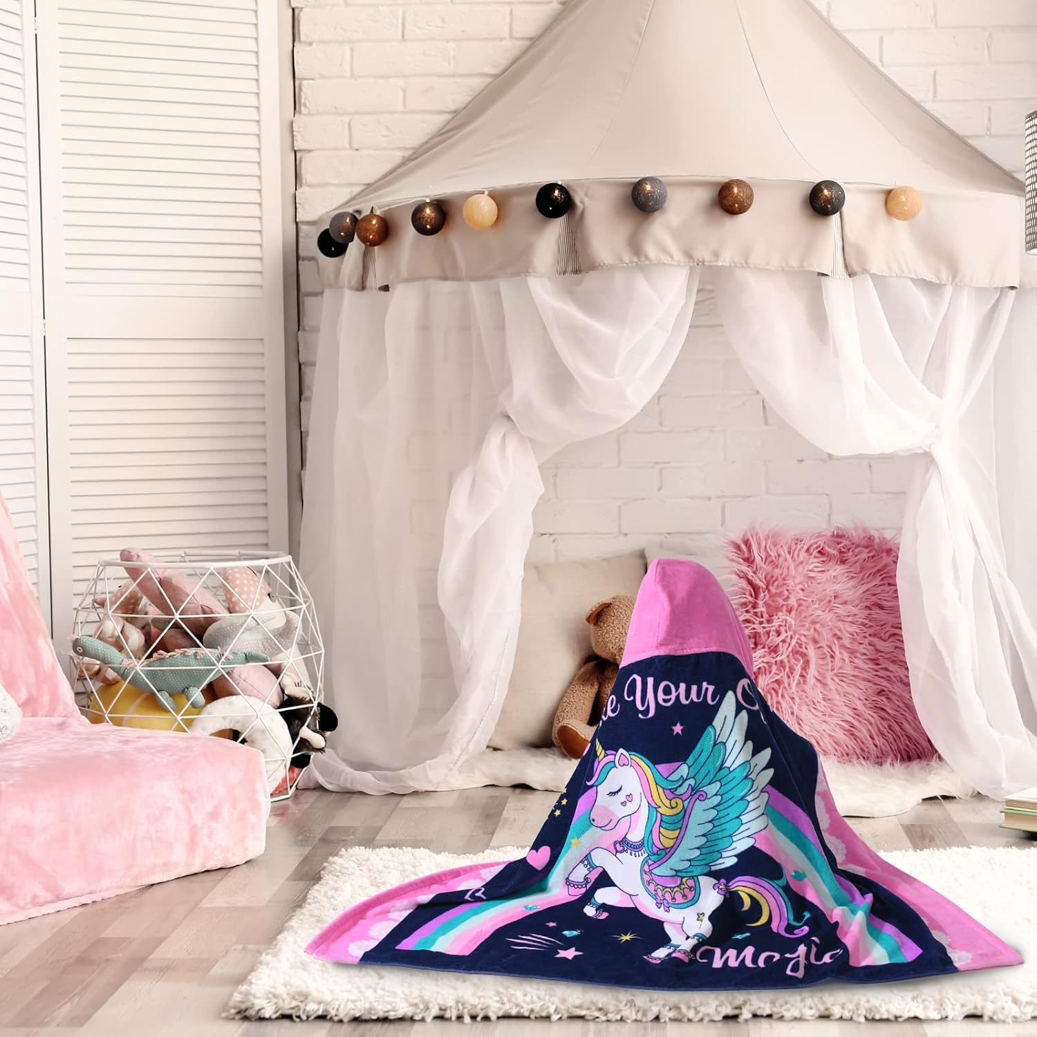 VOOVA MOVAS Unicorn Toddler Bath Towel 30X50