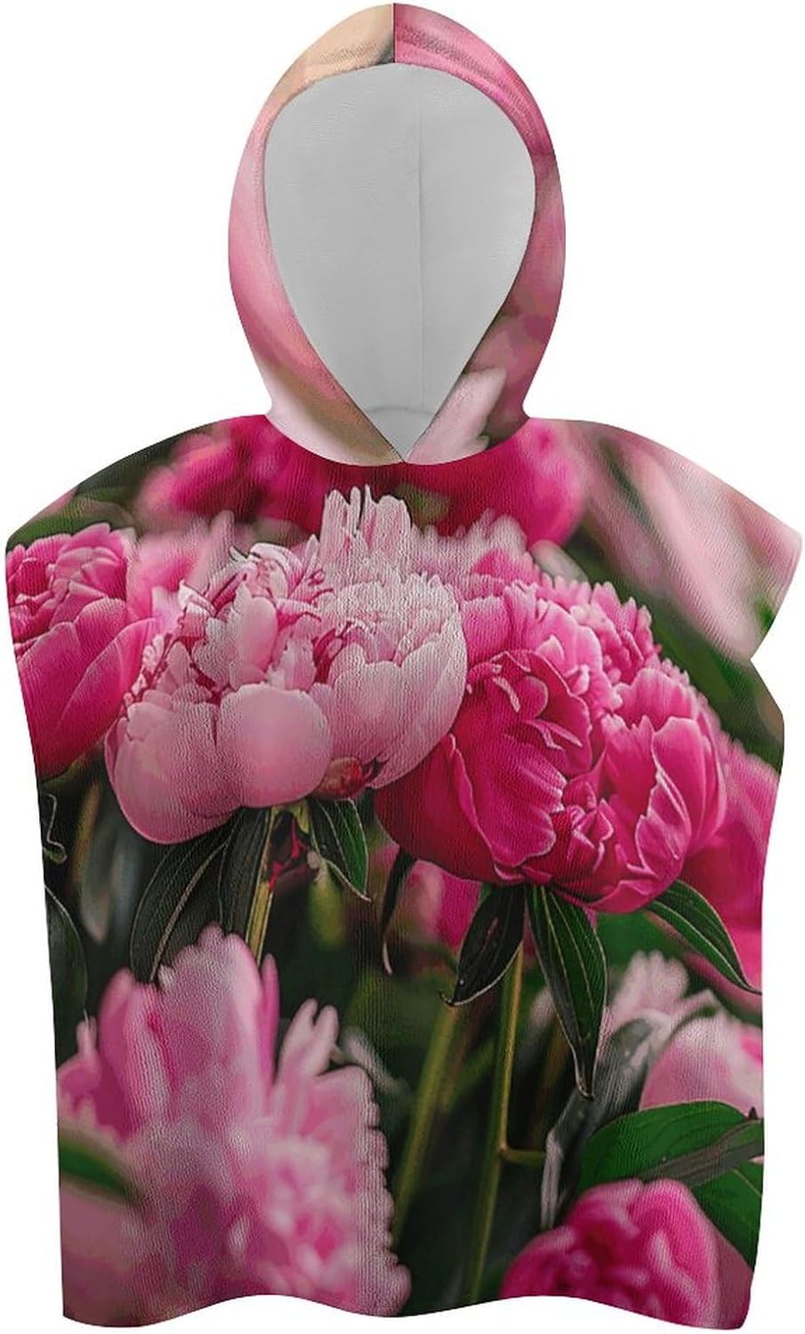 Kids Hooded Bath Towel with Flower Design