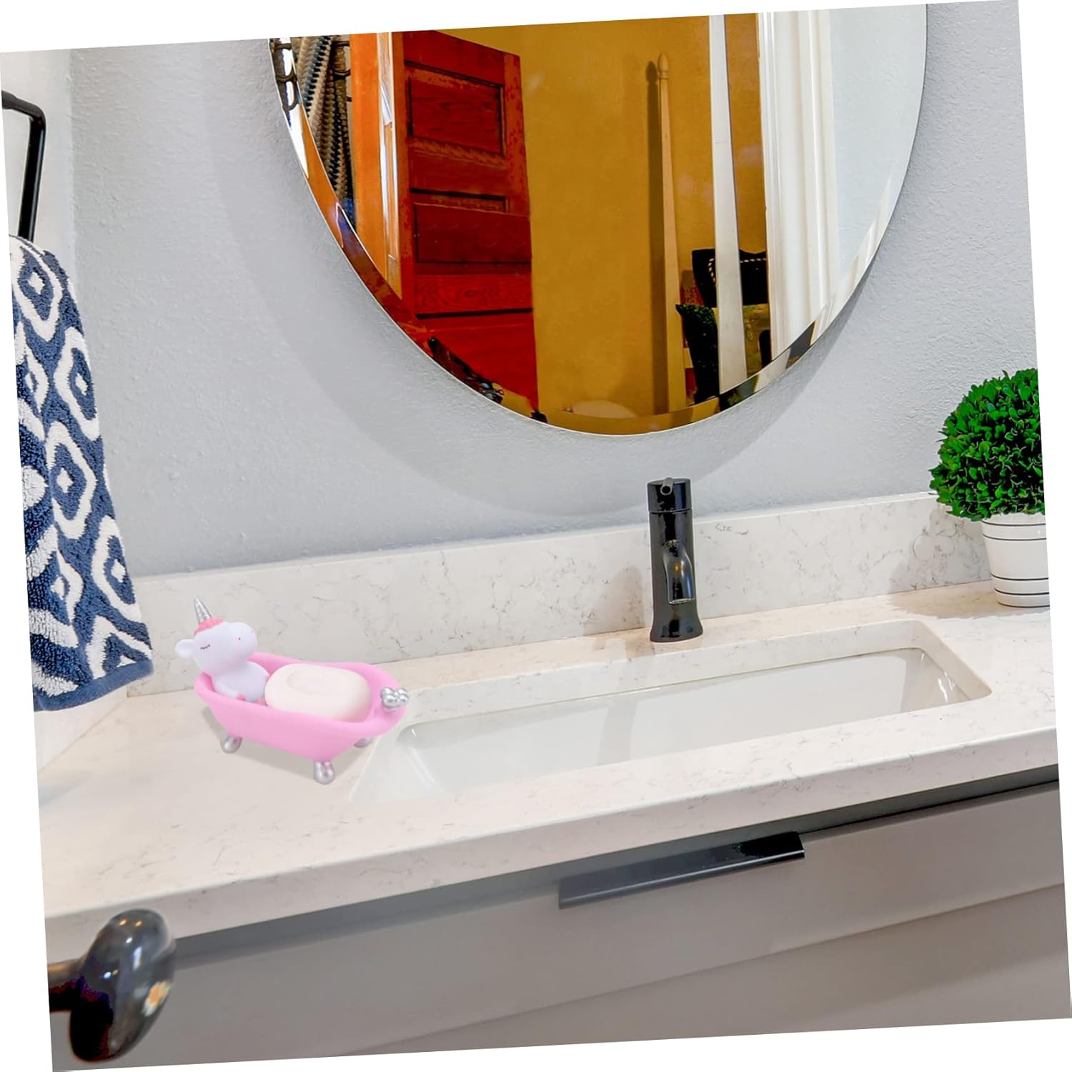 Adorable Cartoon Animal Soap Holder for Kids Bathrooms