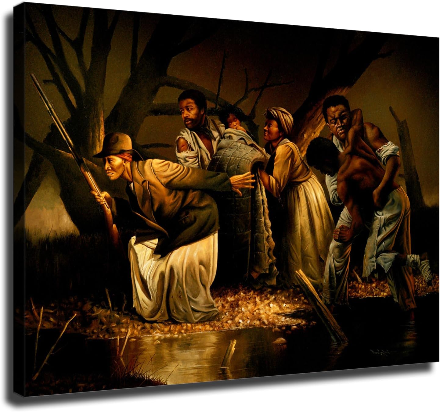 Harriet Tubman Portrait Canvas Poster HD Wall Art 24x32inch