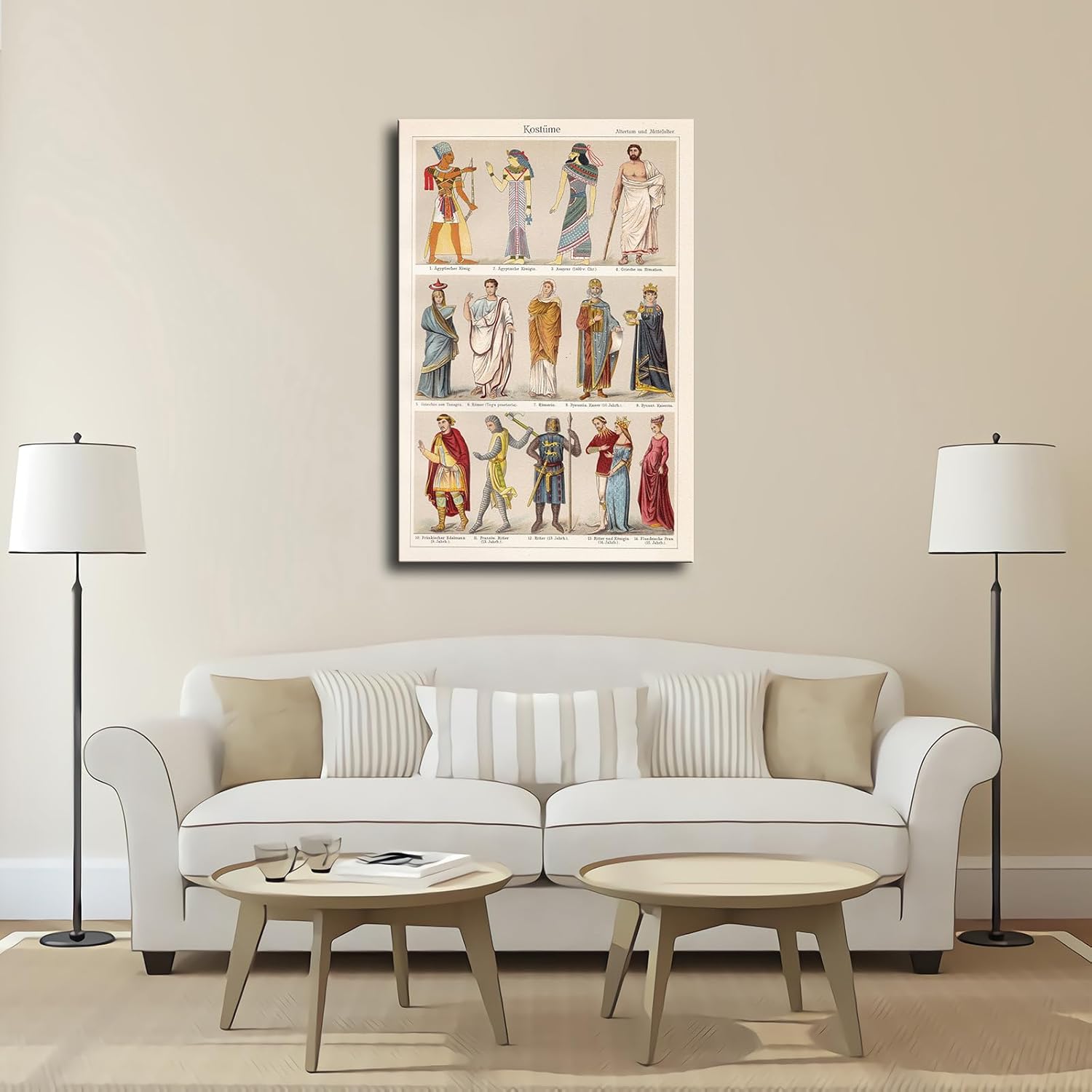 Antiquity And Middle Ages Clothing Poster Canvas HD Wall Art
