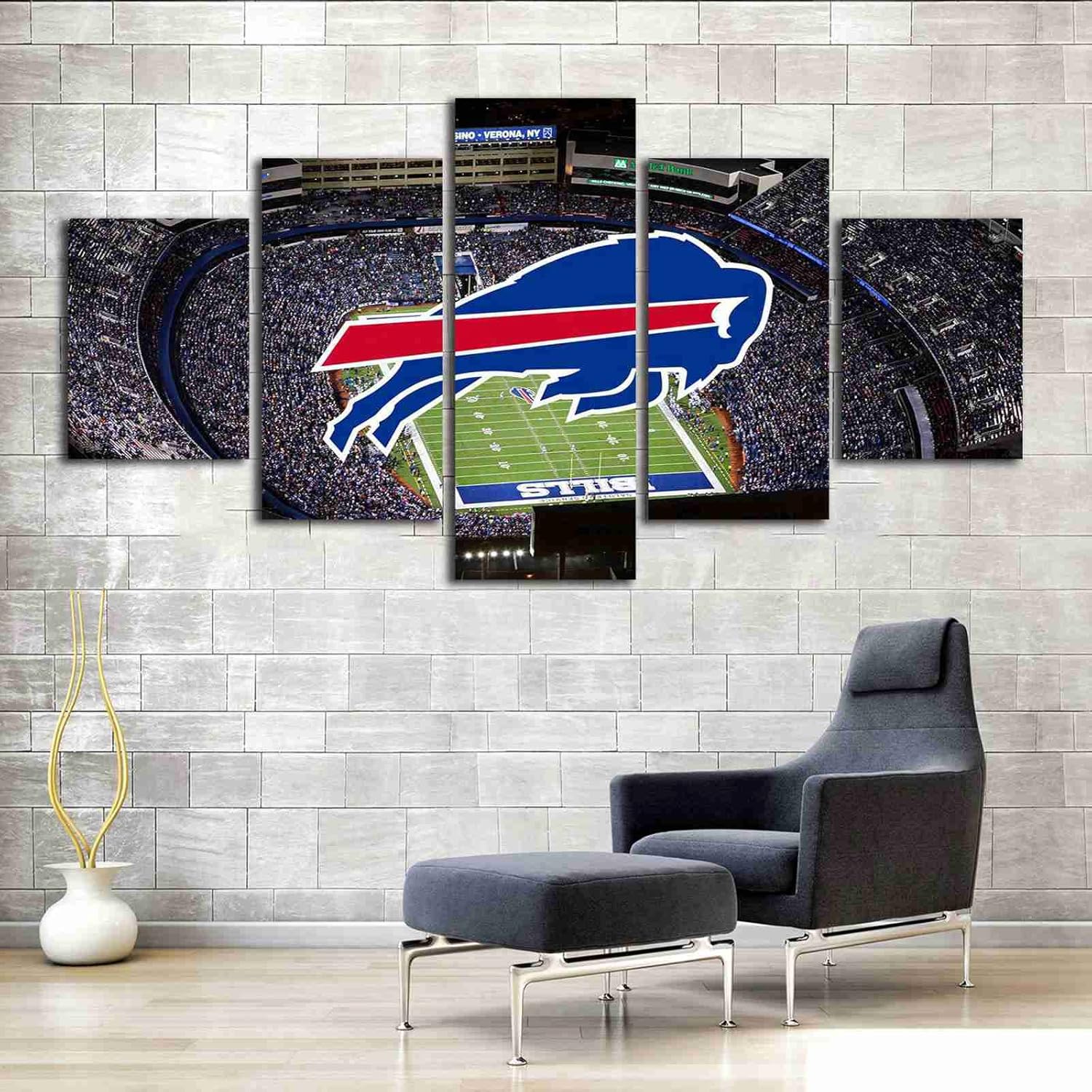 Buffalo Sports Field Bills Wall Art Poster Canvas Print