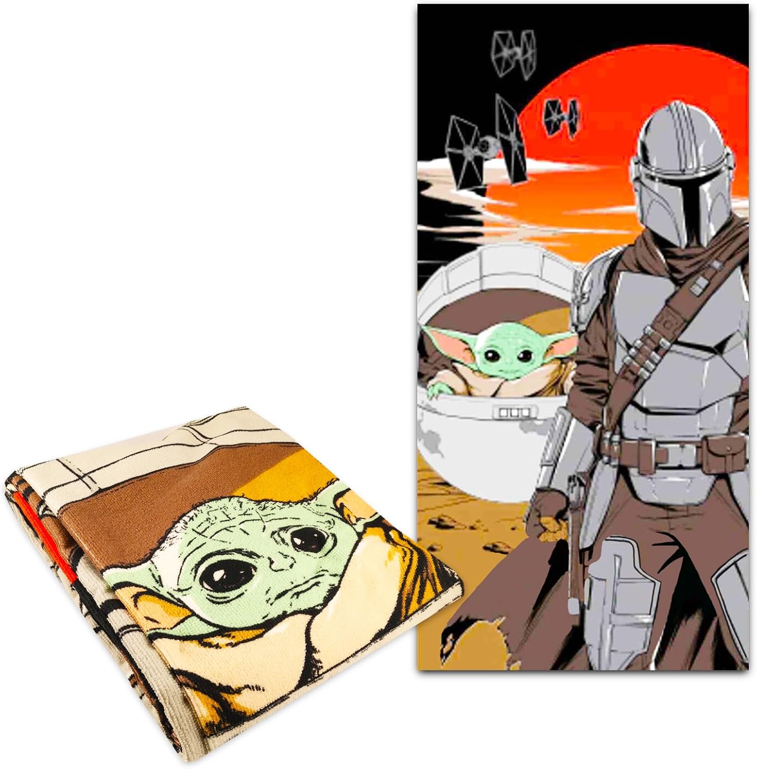 Disney Baby Yoda Bath Towel Set for Kids