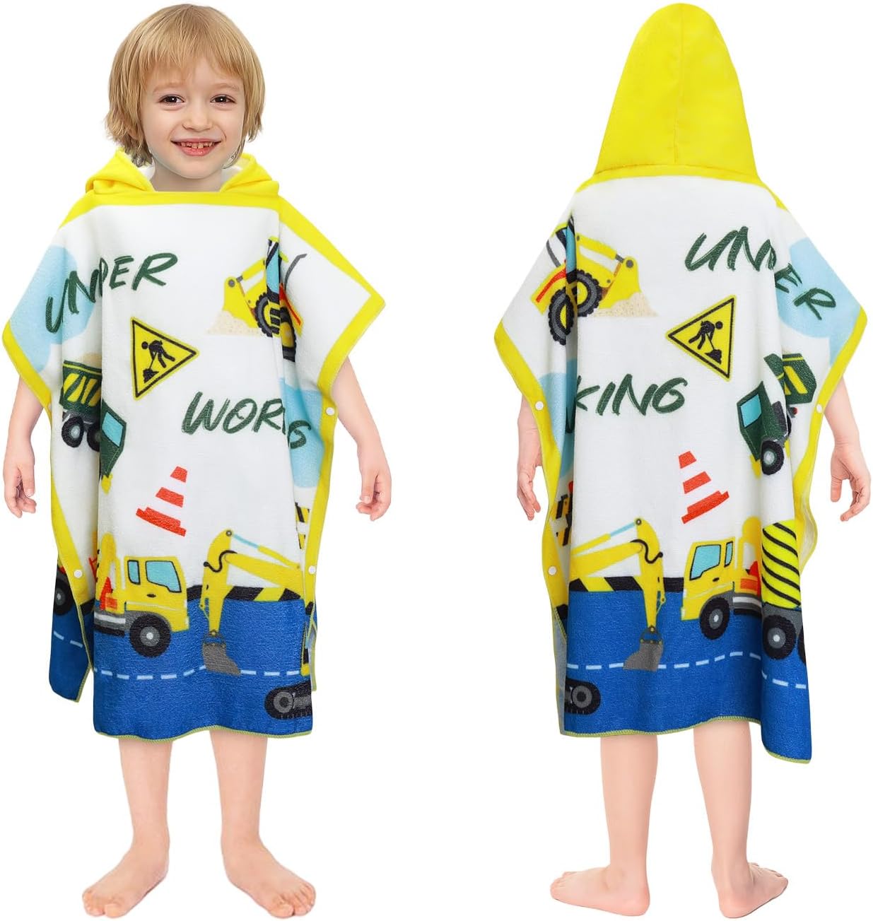 Kids Beach Towels with Hood for Boys Girls