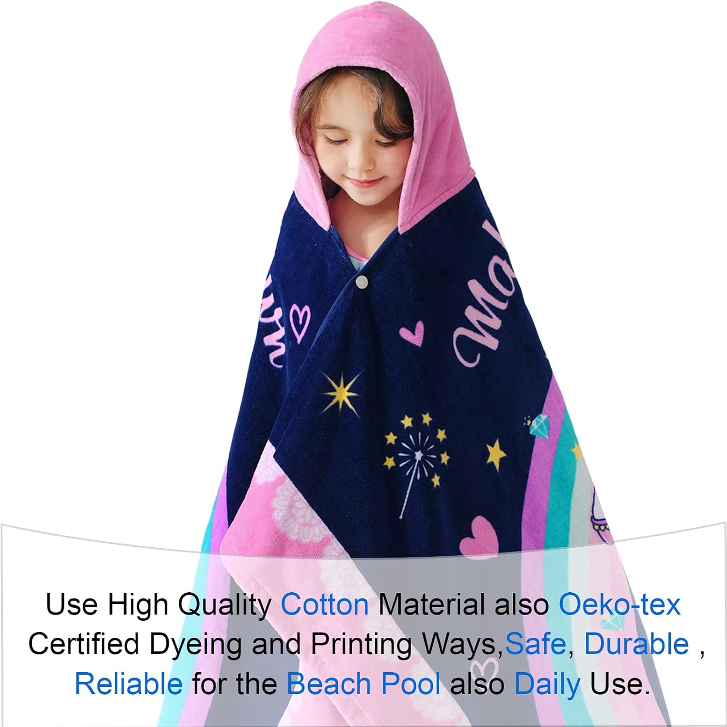 VOOVA MOVAS Unicorn Toddler Bath Towel 30X50