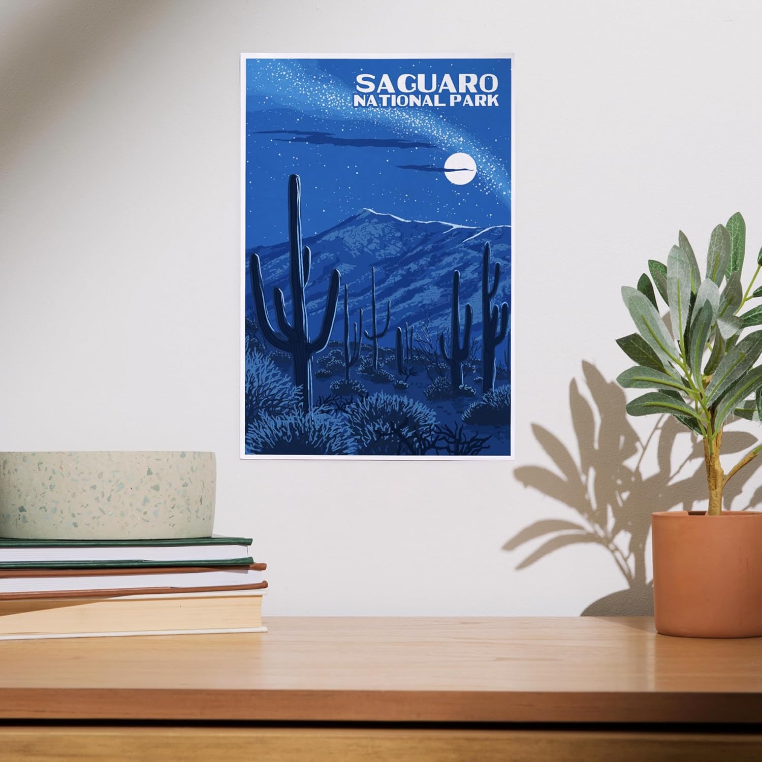 Lantern Press 8x12 Inch Night Sky Art Print Wall Decor