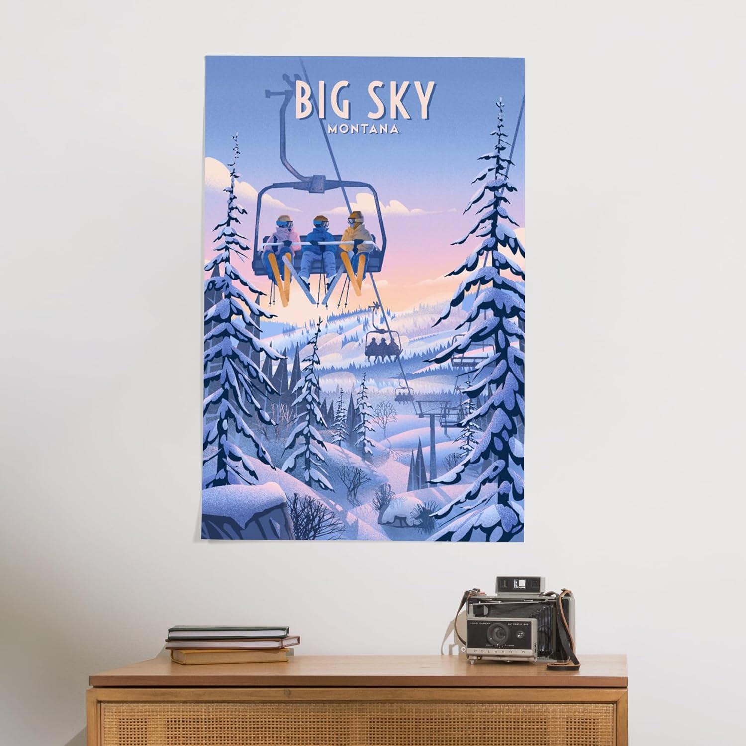 Lantern Press 24x36 Inch Giclee Print Big Sky Montana