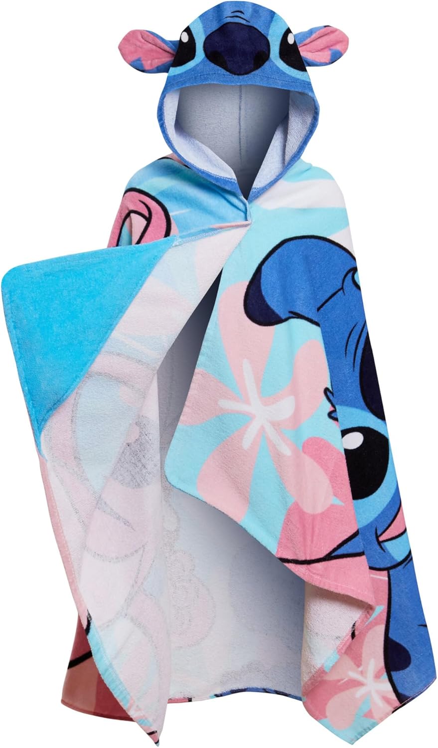 Disney Stitch Hooded Towel Poncho for Kids