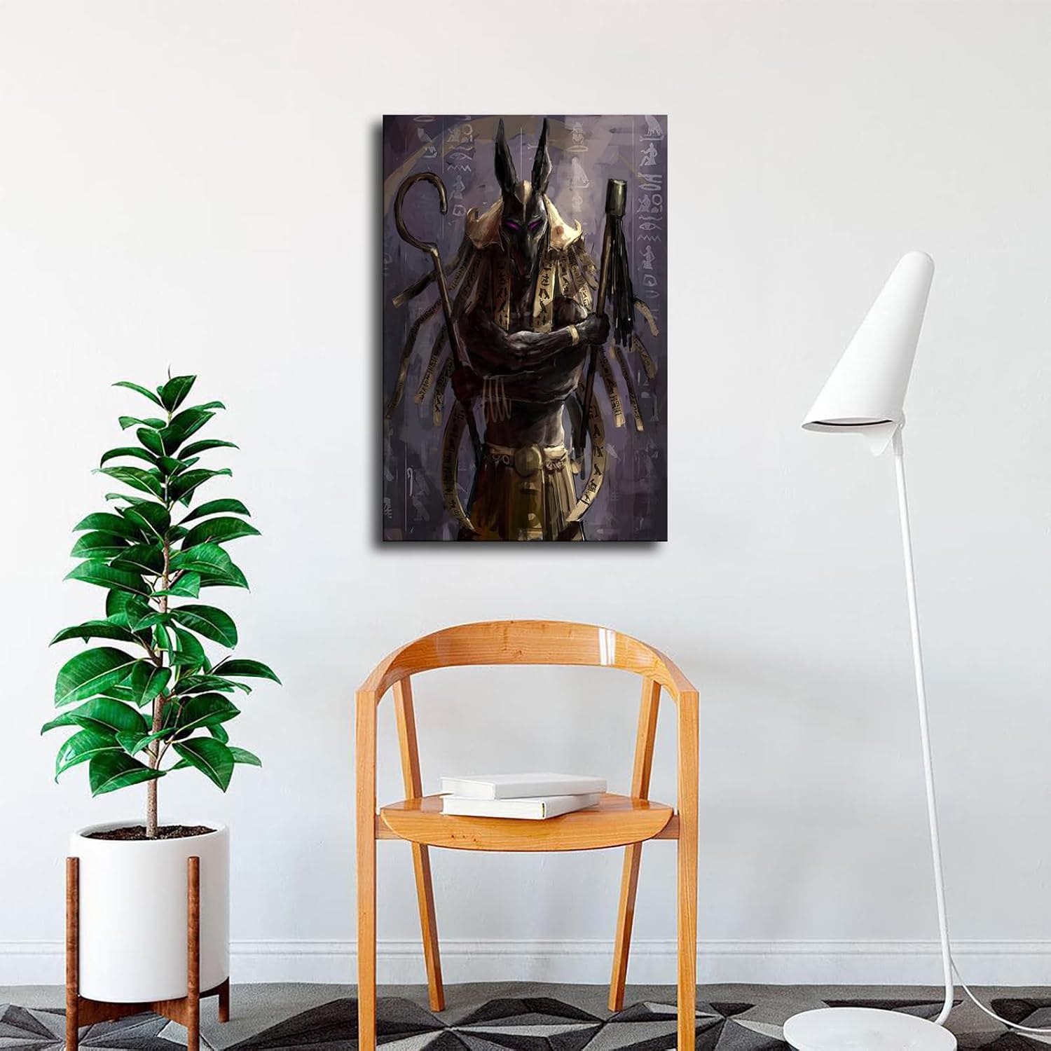 Egyptian God Seth HD Art Poster Canvas Wall Art 12x18inch
