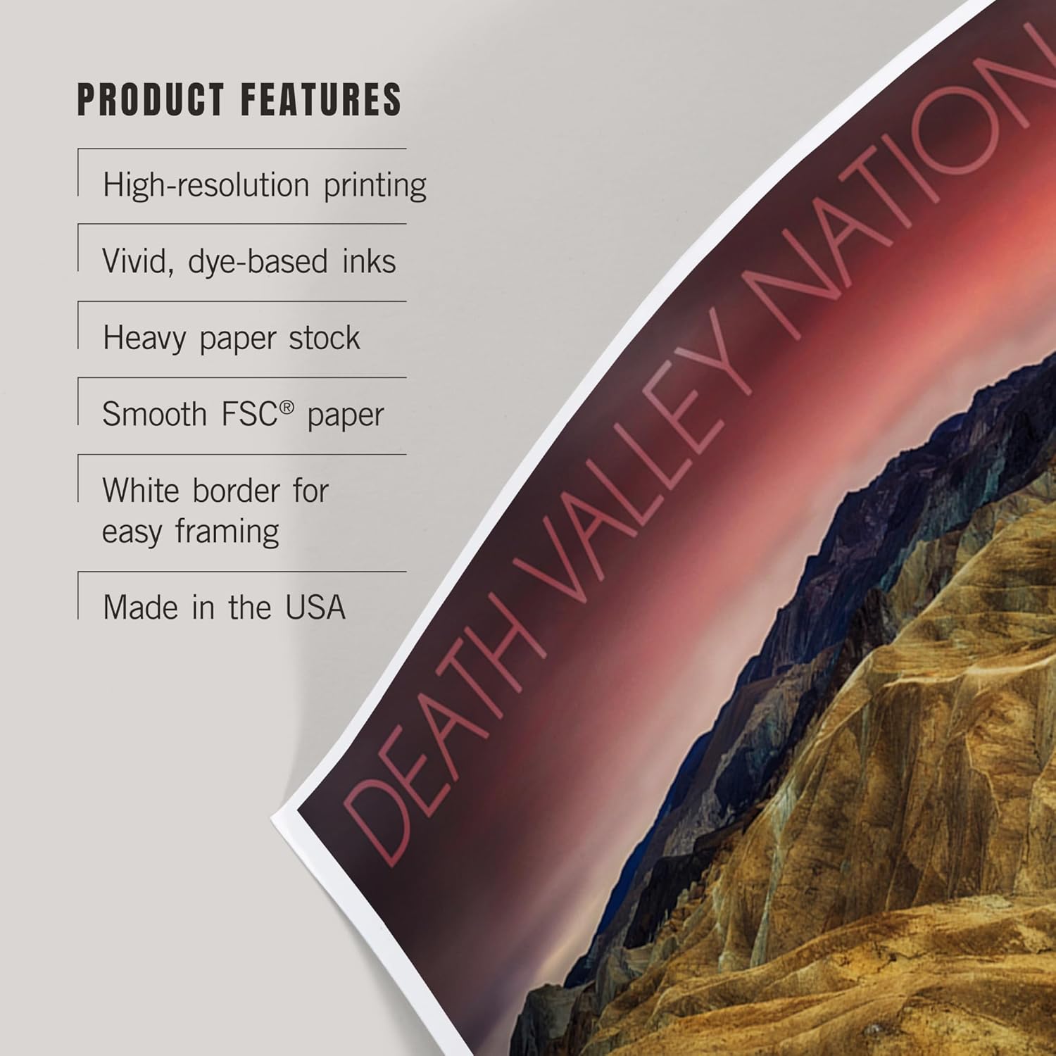Lantern Press 8x12 Art Print Death Valley Stormy Sky