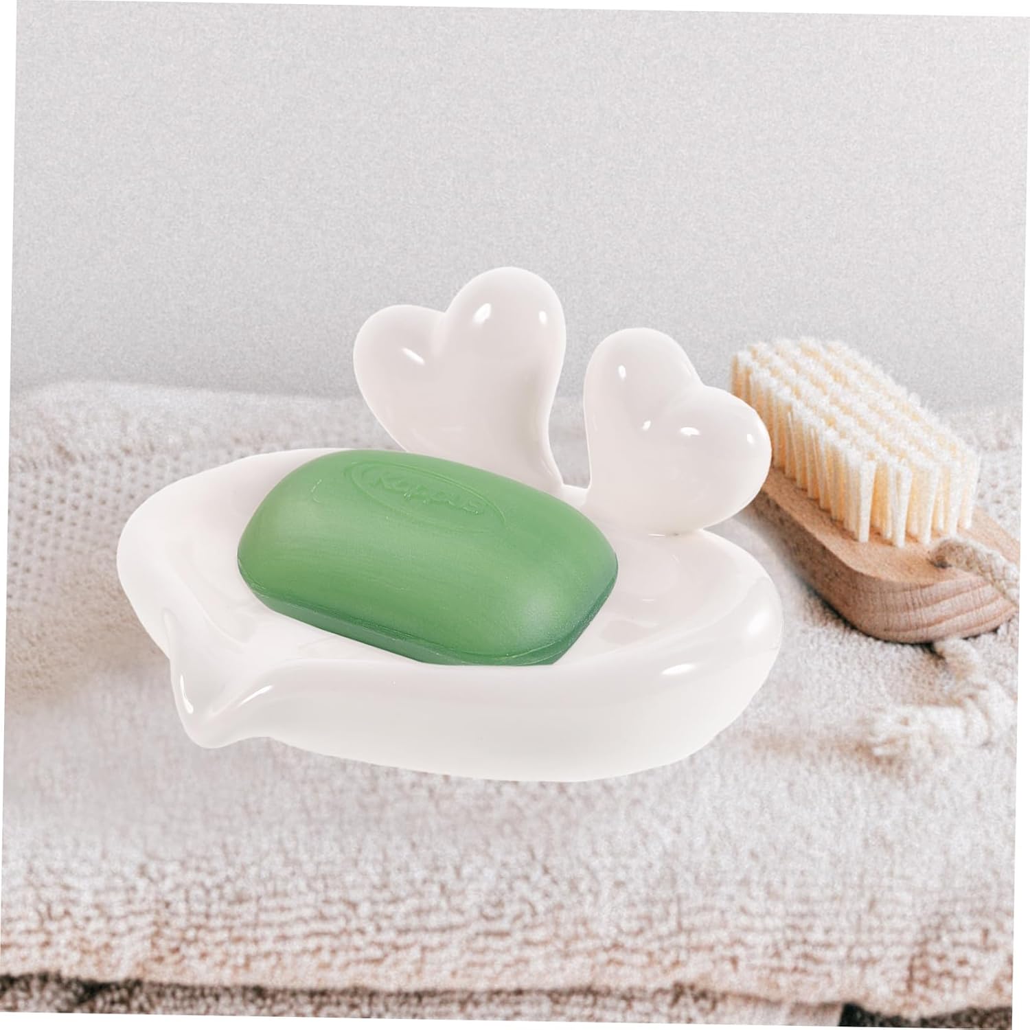 PRETYZOOM Ceramic Soap Holder with Drainage Drainage Soap Dish for Bathroom