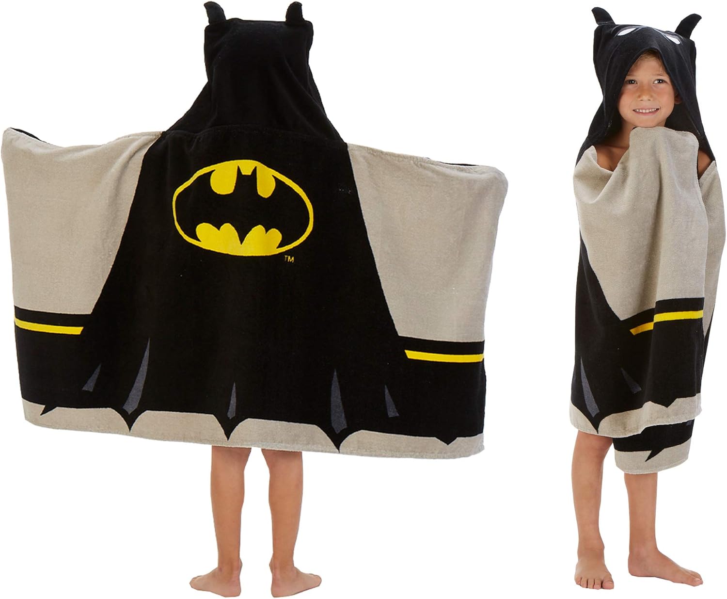 Batman Kids Bath Pool Beach Hooded Towel Wrap 24 x 50