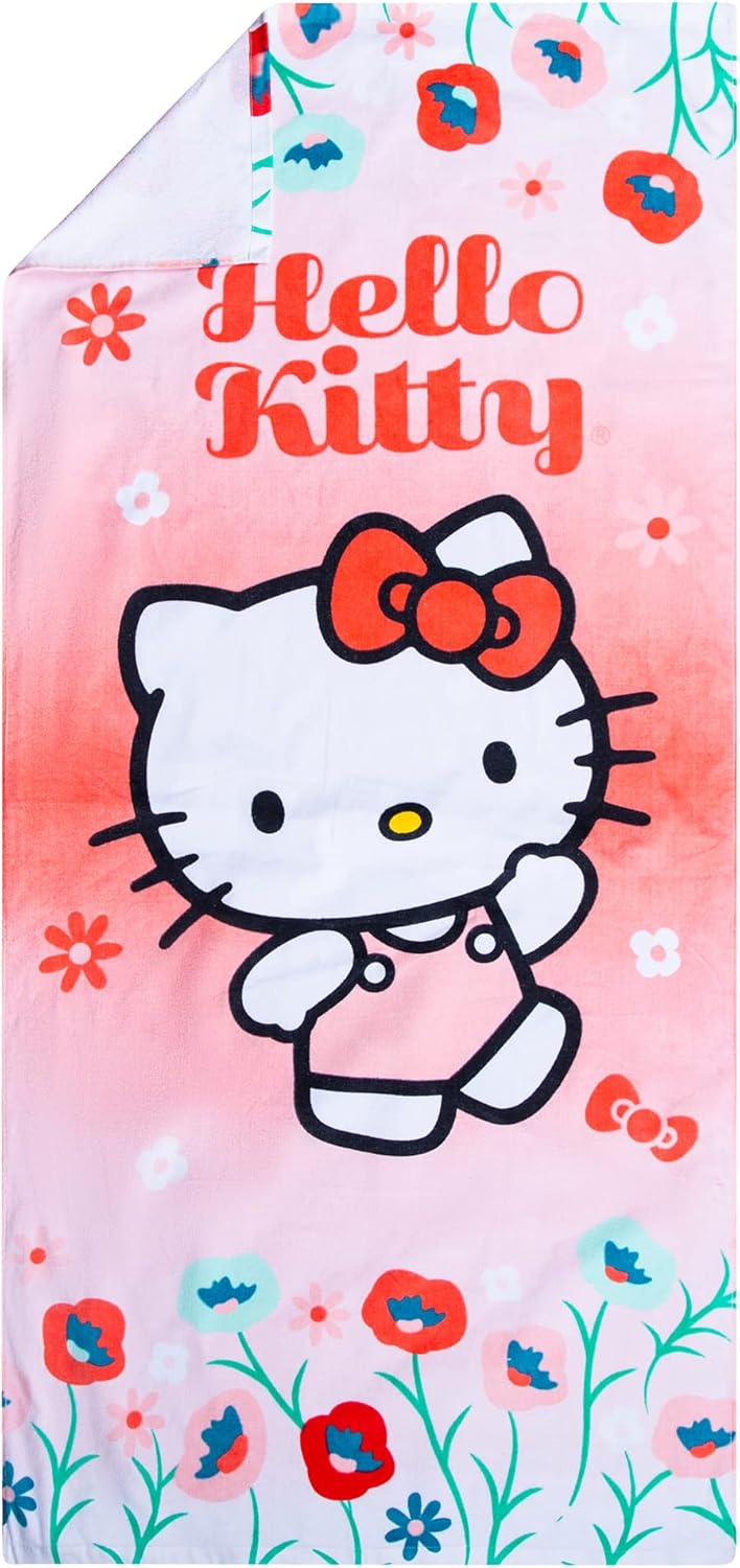 Franco Hello Kitty Cotton Beach Towel 58x28