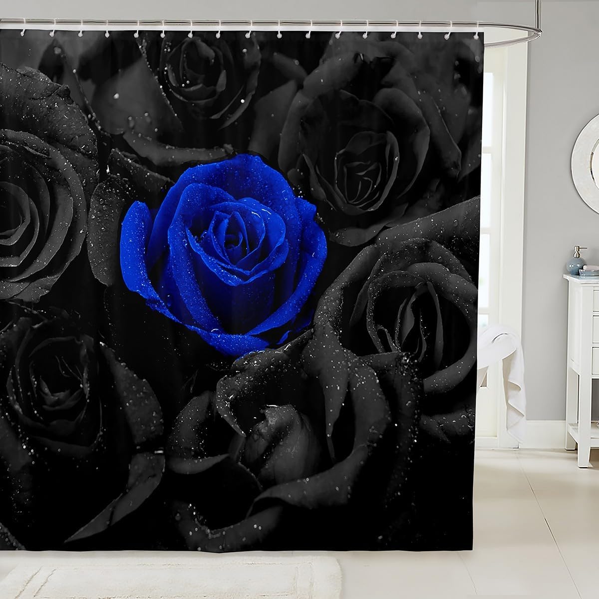 Feelyou Rose Shower Curtain for Kids 72x72
